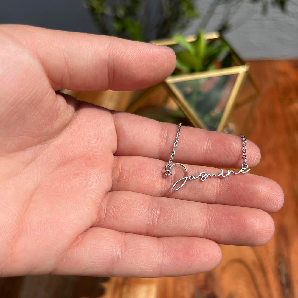 Custom Name Necklace Graduation Gift for SLP Speech-Language Pathology Graduate Student