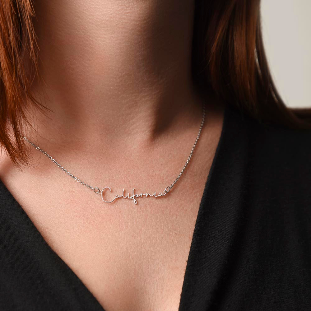 Custom Name Necklace Graduation Gift for SLP Speech-Language Pathology Graduate Student