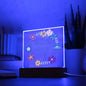 Stuttering Home Decor Gift Floral Acrylic Plaque - Always My Authentic Self