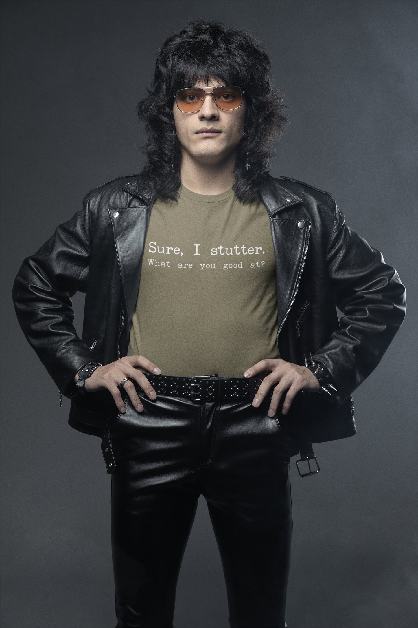 "Sure, I Stutter. What are You Good At?" Stuttering T-Shirt