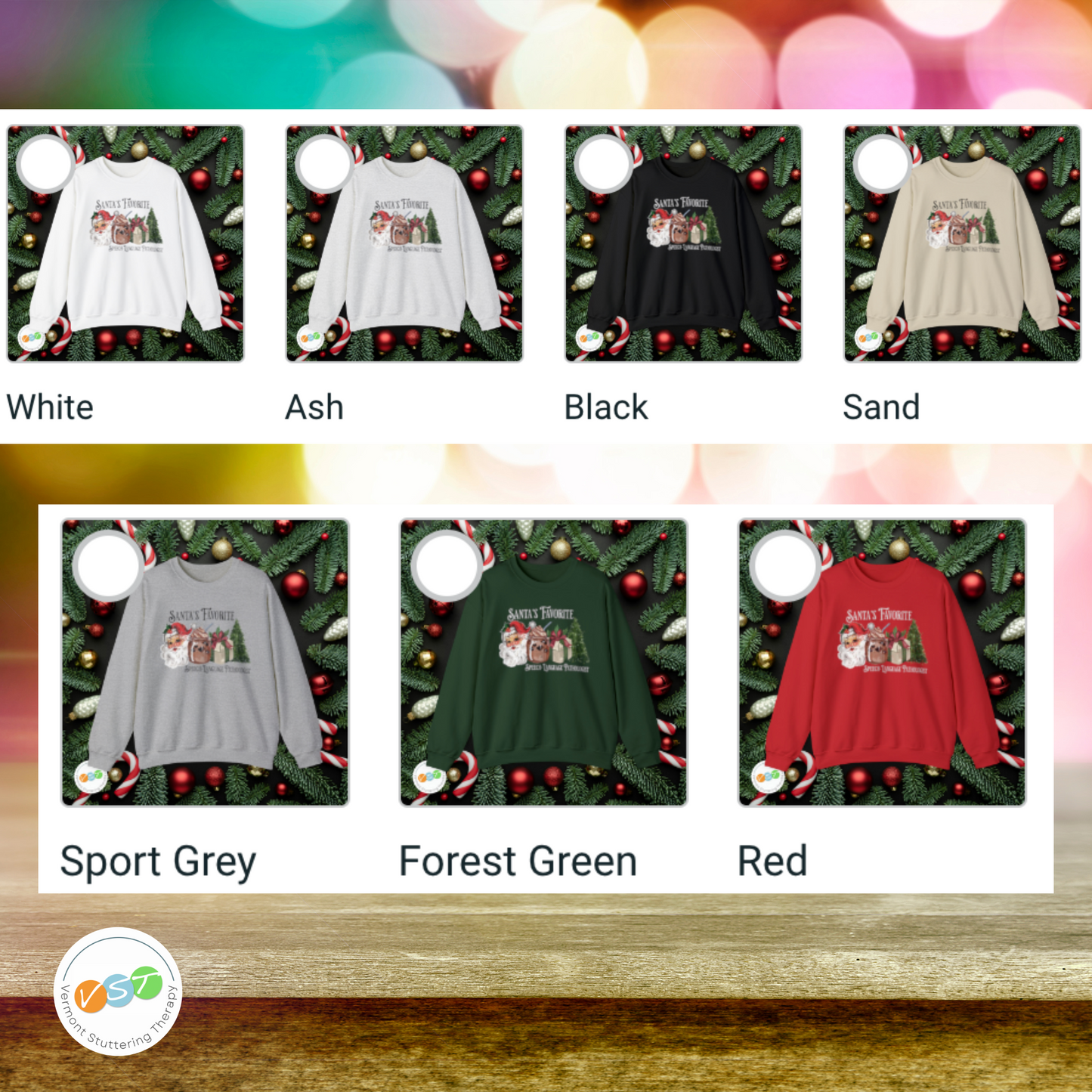 Santa's Favorite SLP Vintage Christmas Sweatshirt
