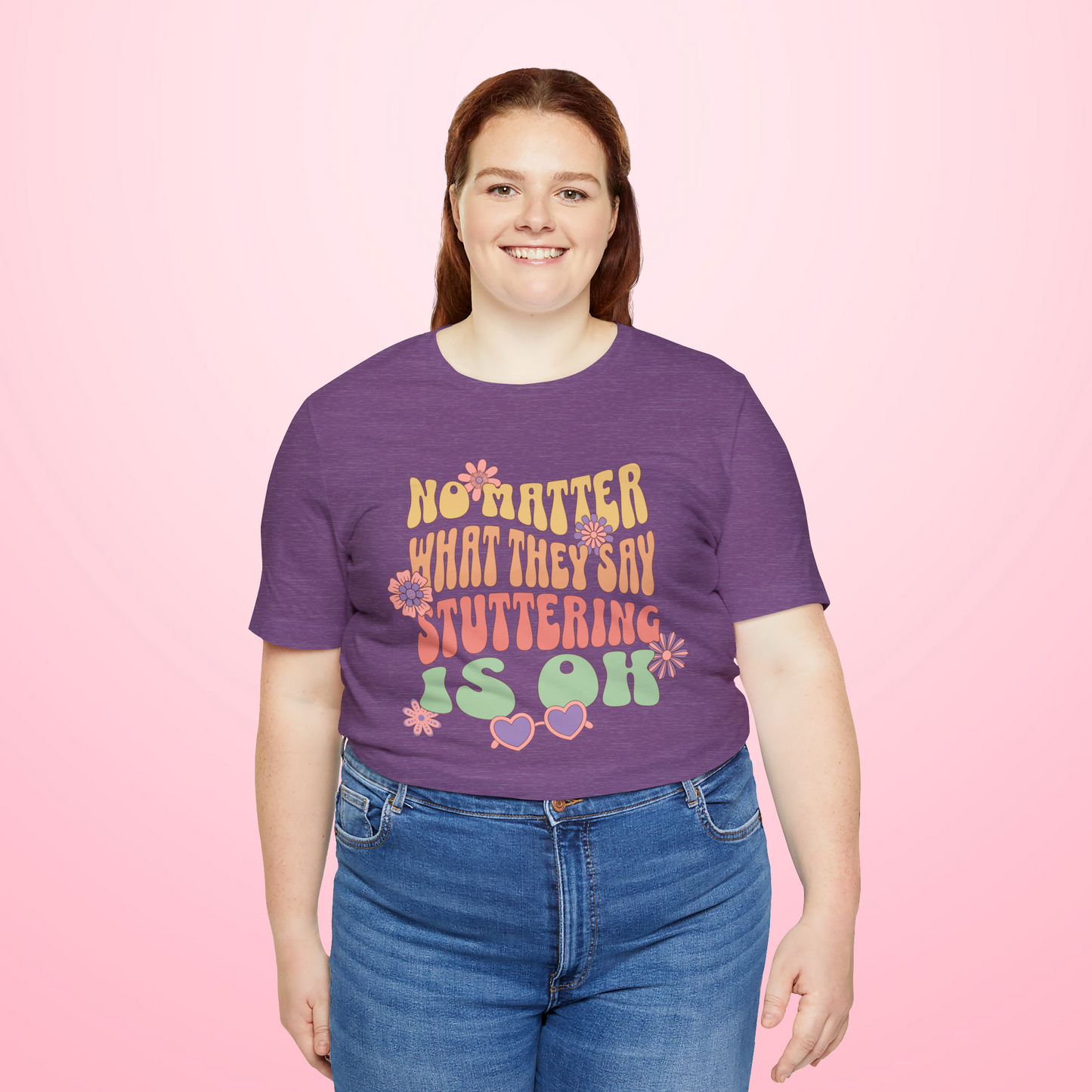 No Matter What They Say Retro 70s Text Stutter Shirt