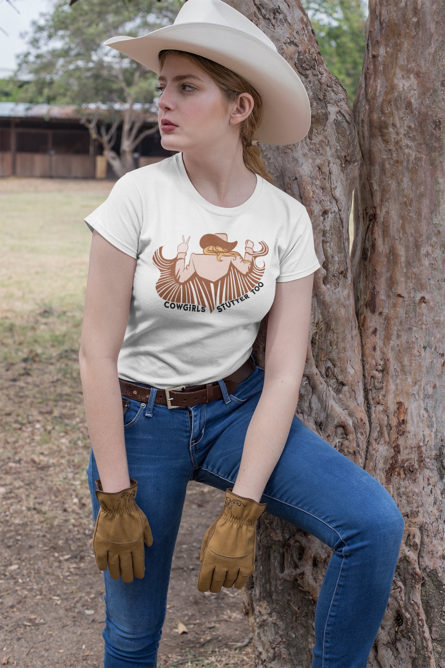 Cowgirls Stutter Too Stuttering T-shirt