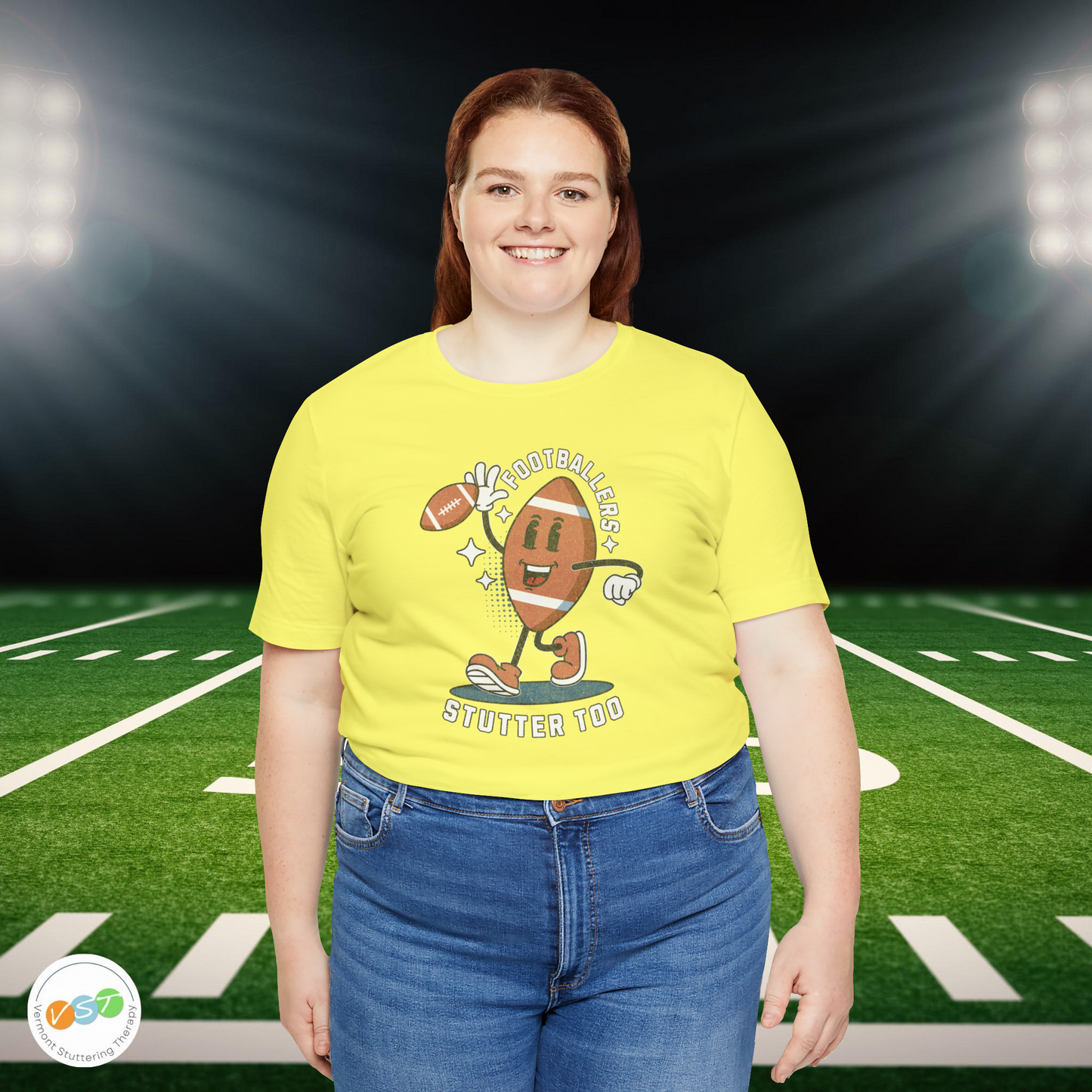 Footballers Stutter Too Retro T-shirt