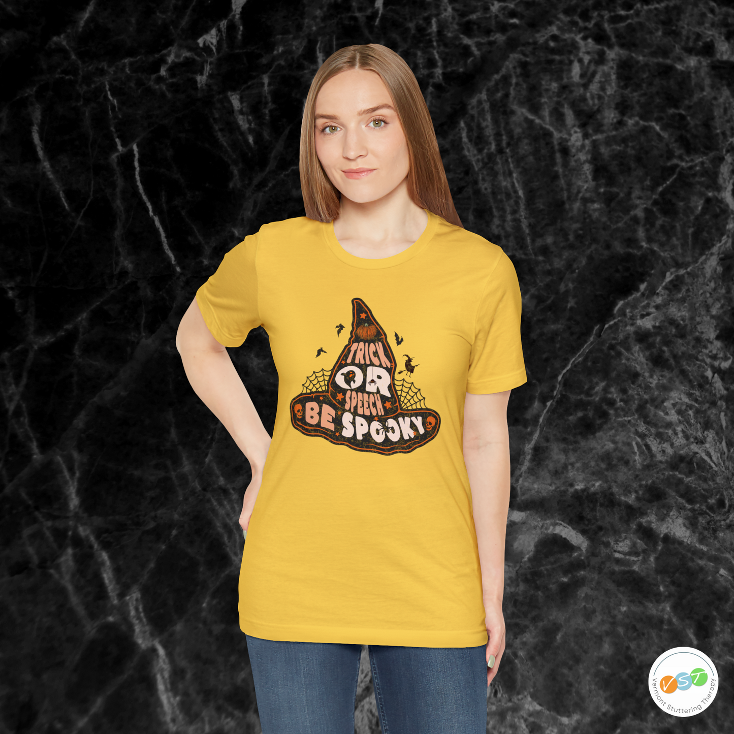 Trick or Speech Witch Hat SLP SLPA Halloween Shirt