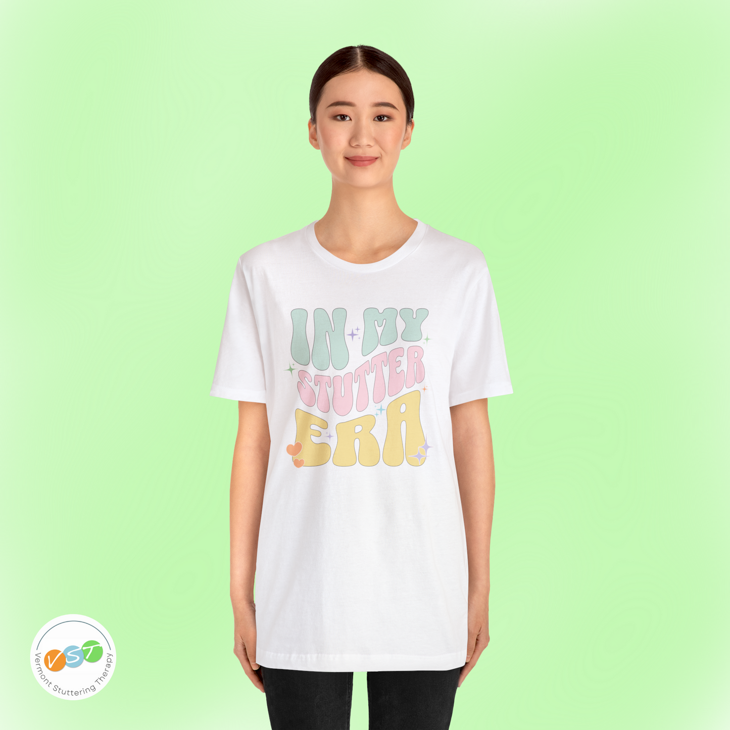 In My Stutter Era Pastel Retro T-shirt