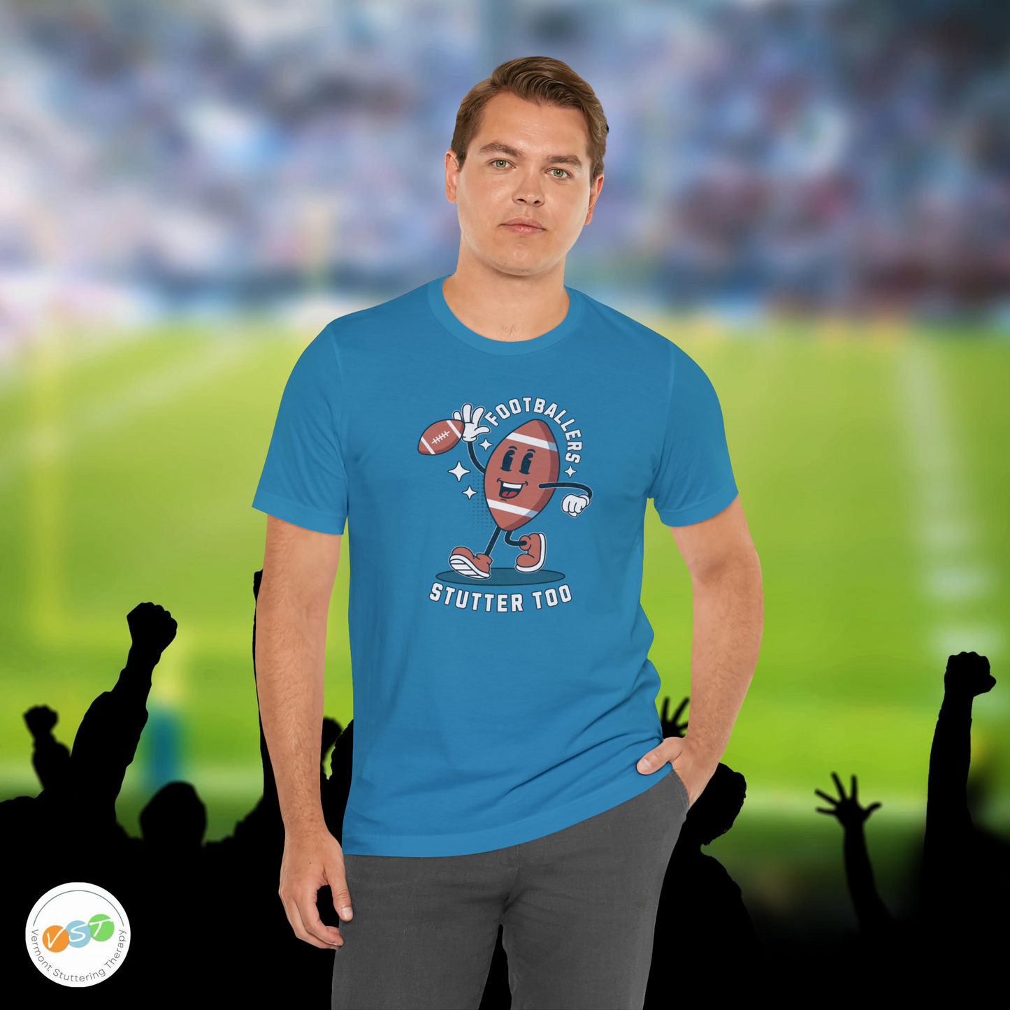 Footballers Stutter Too Retro T-shirt