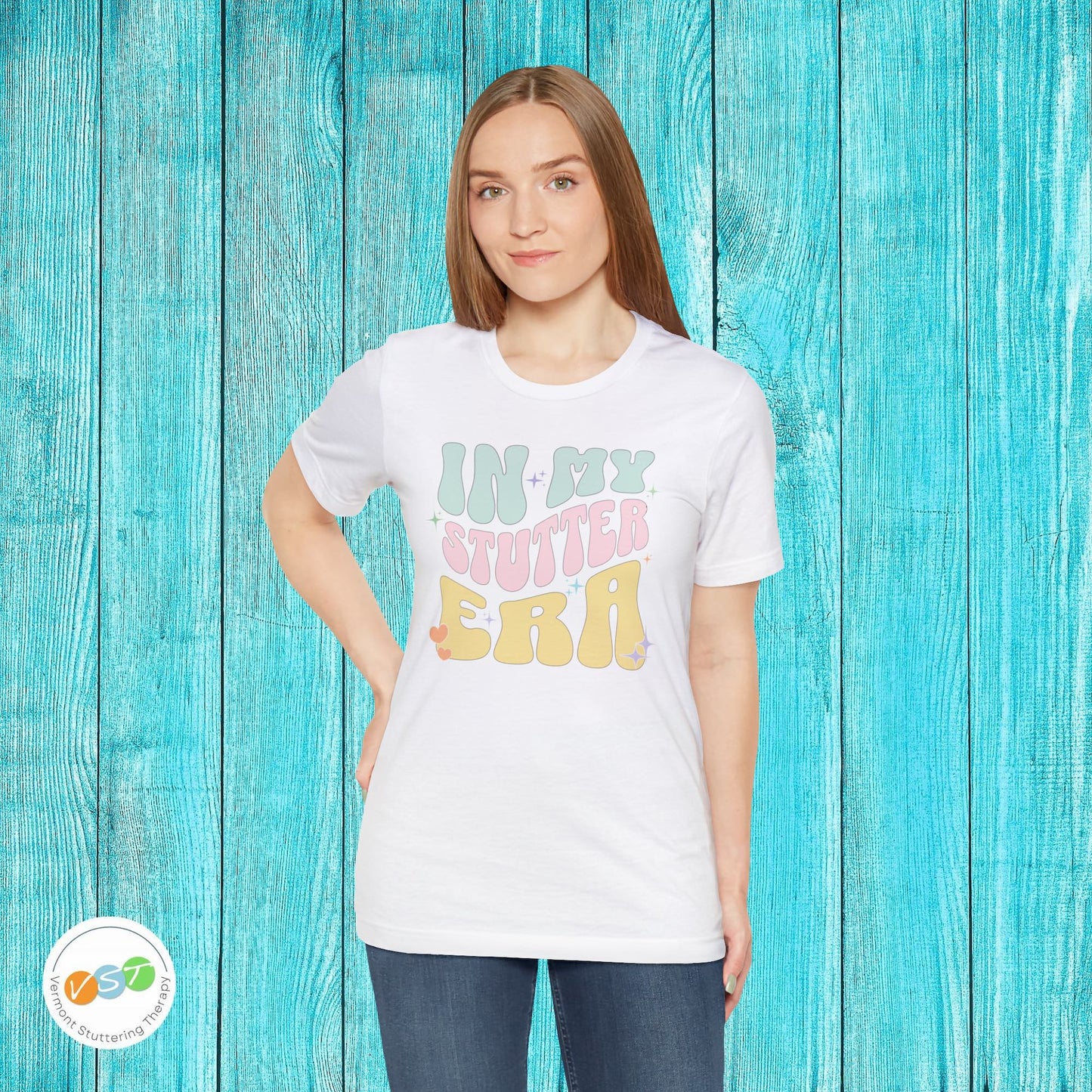 In My Stutter Era Pastel Retro T-shirt