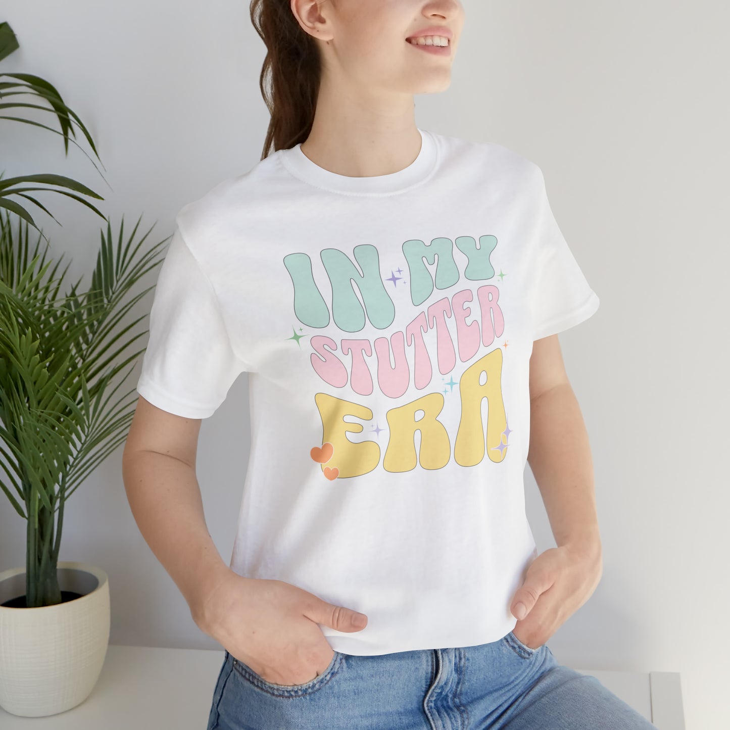 In My Stutter Era Pastel Retro T-shirt
