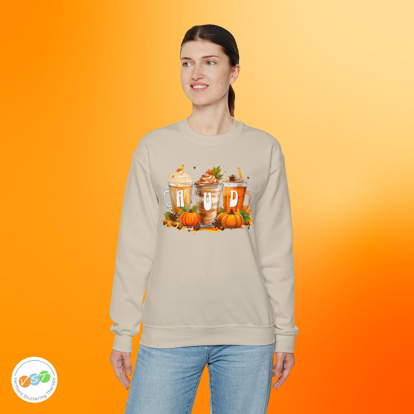 AUD Fall Pumpkin Latte Coffee Sweatshirt Gift