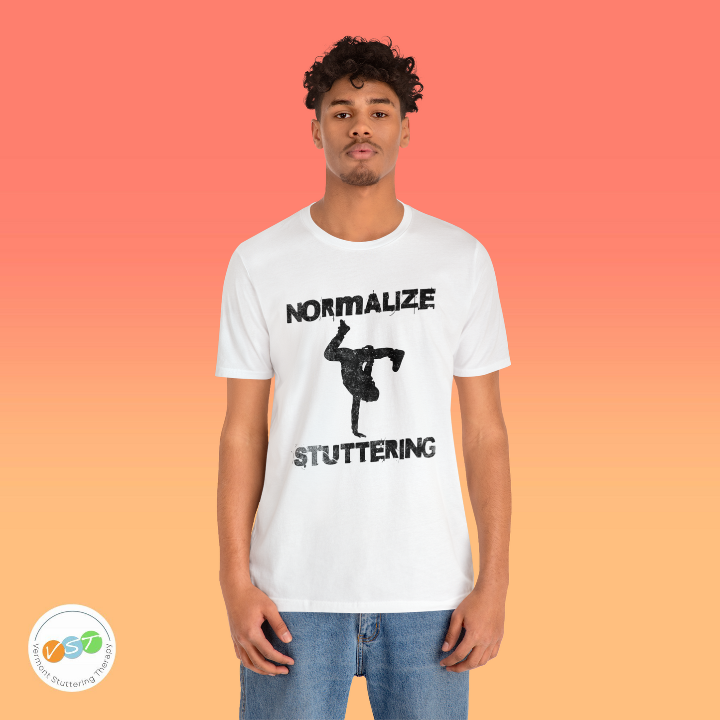 Normalize Stuttering Breakdancer Grunge Tshirt
