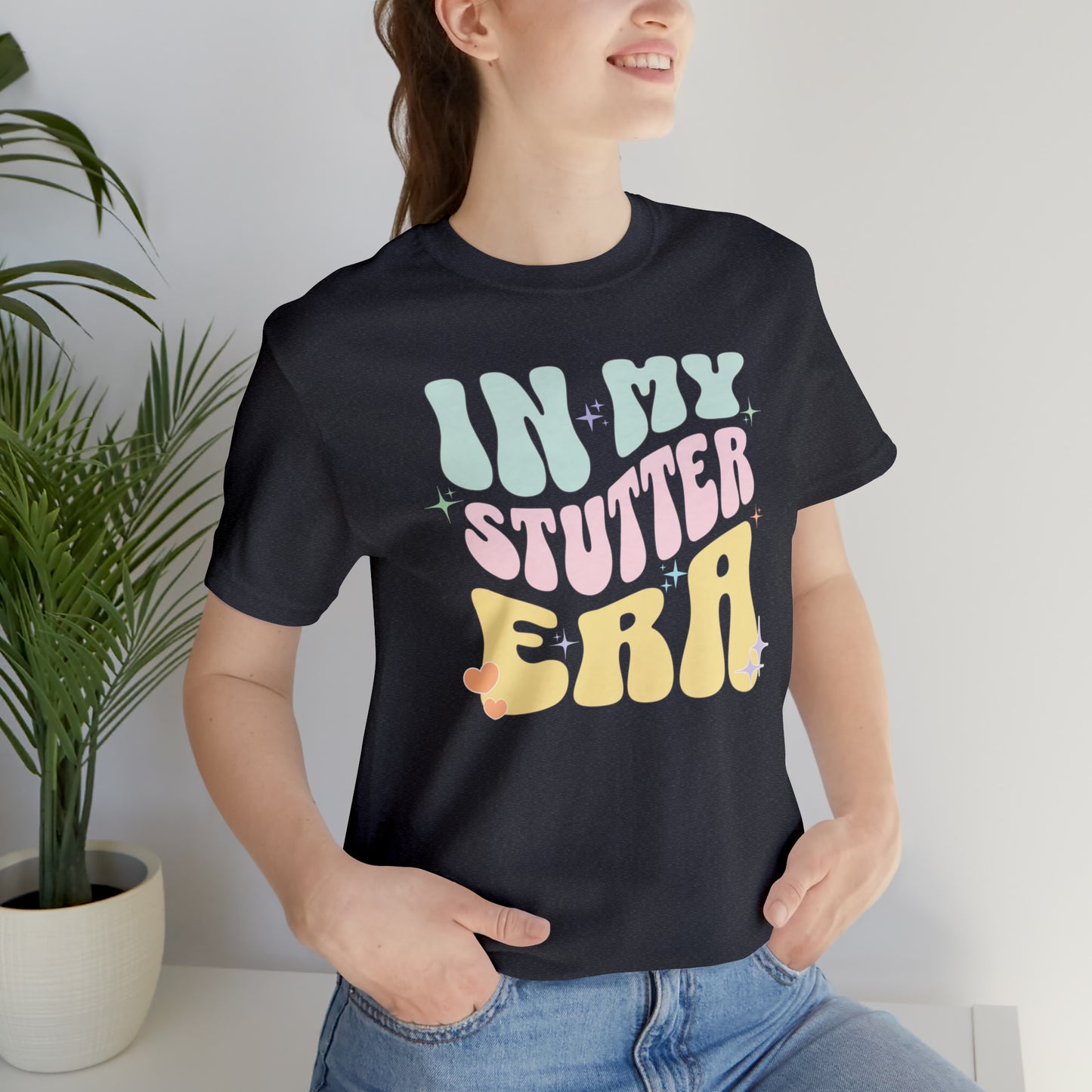 In My Stutter Era Pastel Retro T-shirt