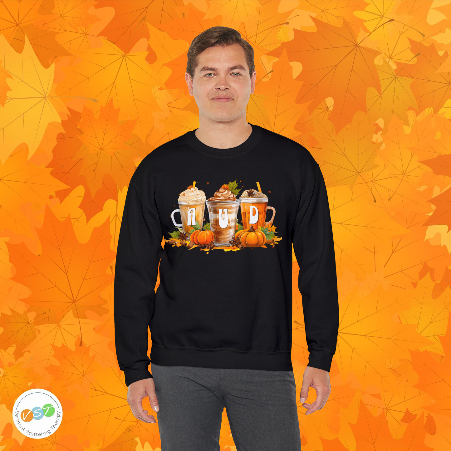 AUD Fall Pumpkin Latte Coffee Sweatshirt Gift