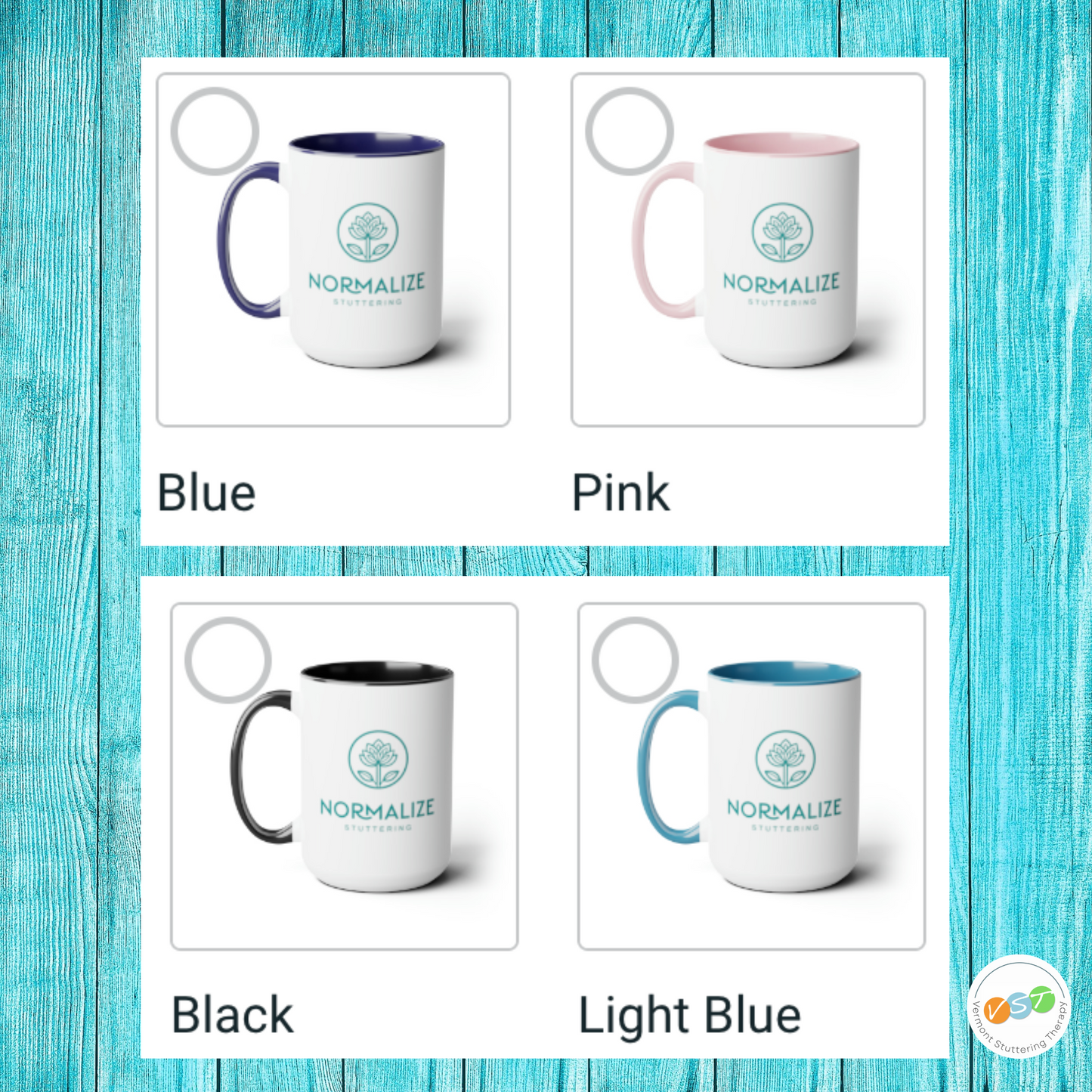 Normalize Stuttering Zen Mug, 15 oz