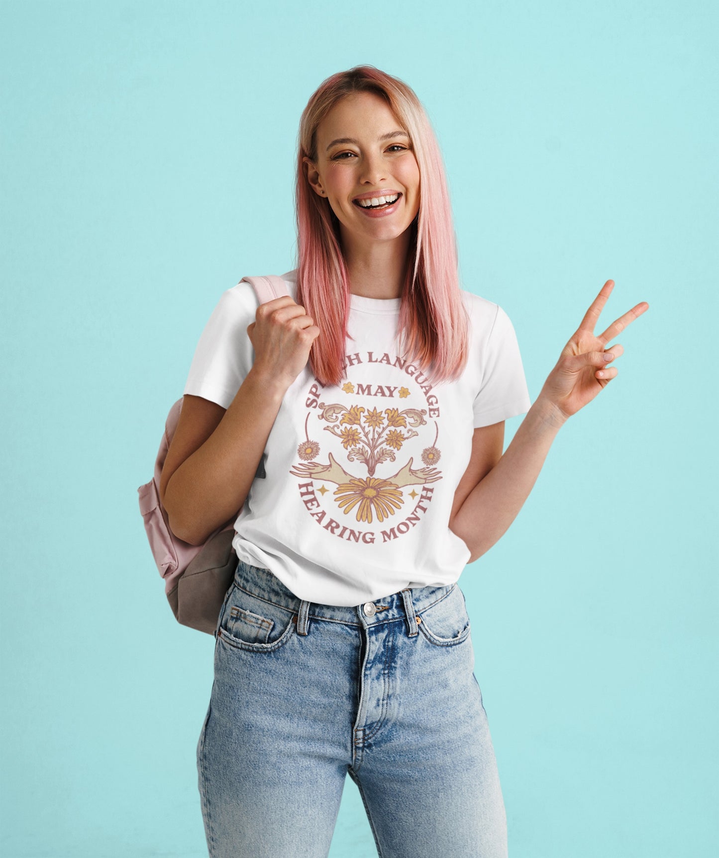 Boho Speech Language Hearing Month Tshirt for SLP