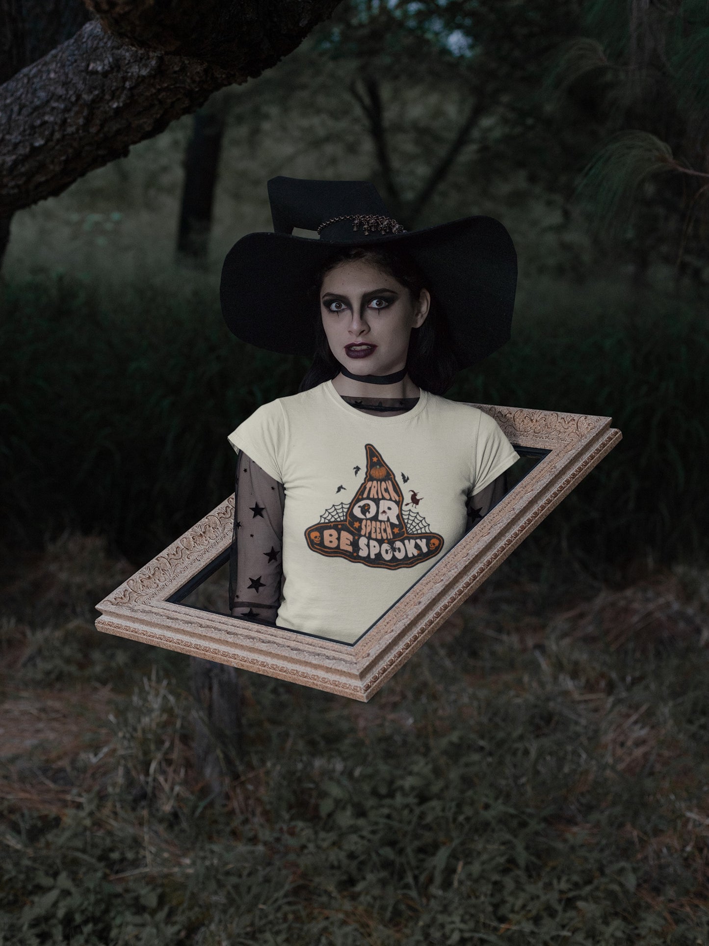 Trick or Speech Witch Hat SLP SLPA Halloween Shirt
