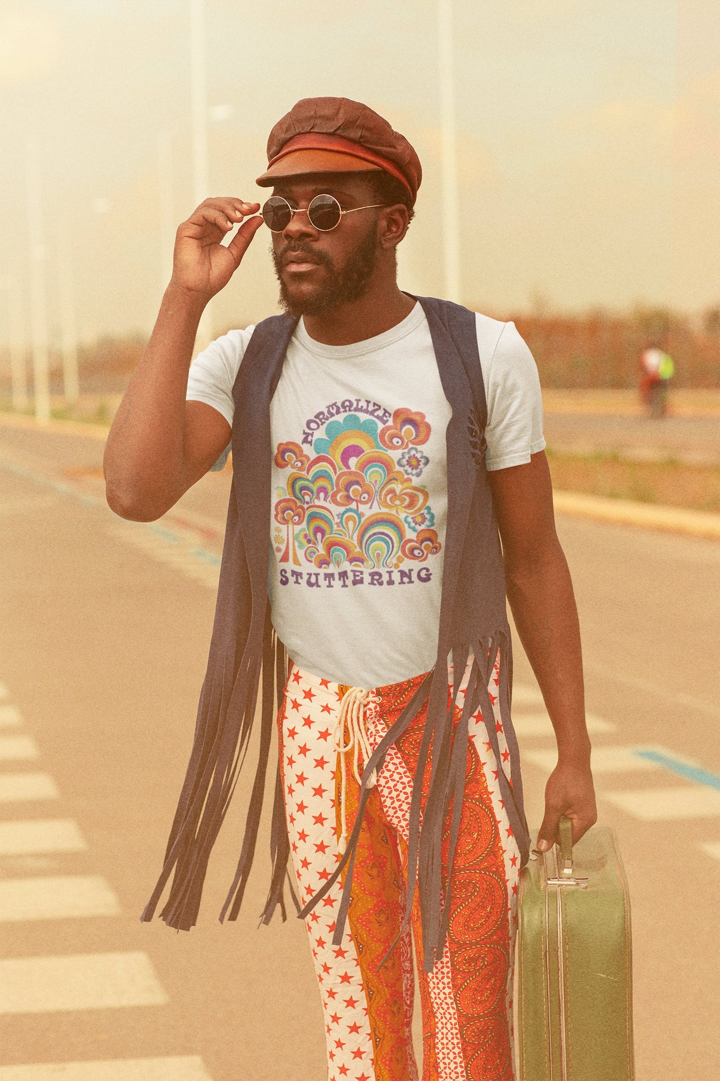 Normalize Stuttering 70s Groovy T-shirt