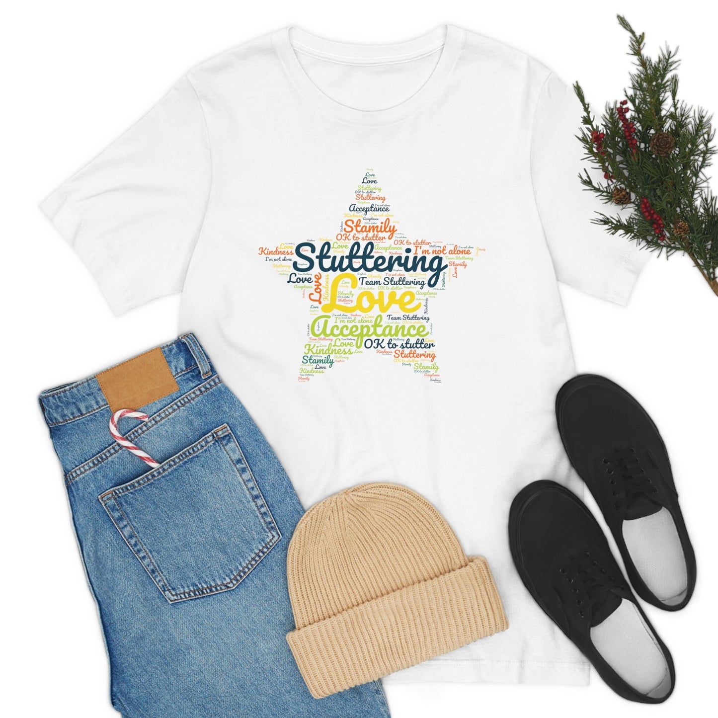 Star Stuttering Word Cloud Unisex T-Shirt