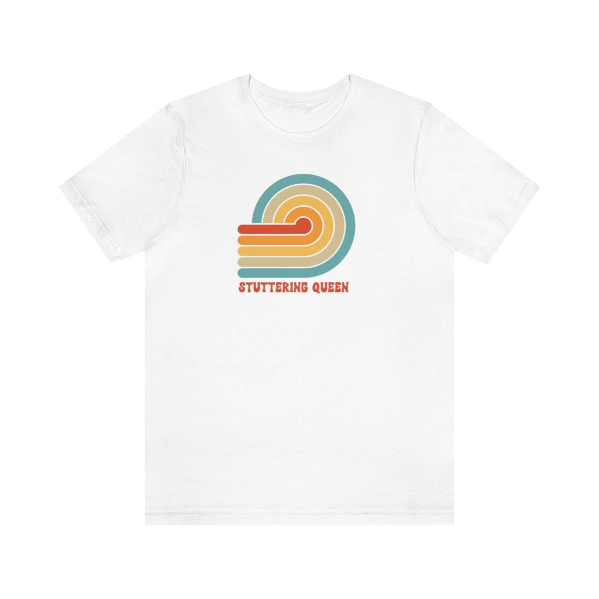 Stuttering Queen Retro Sun Unisex T-Shirt