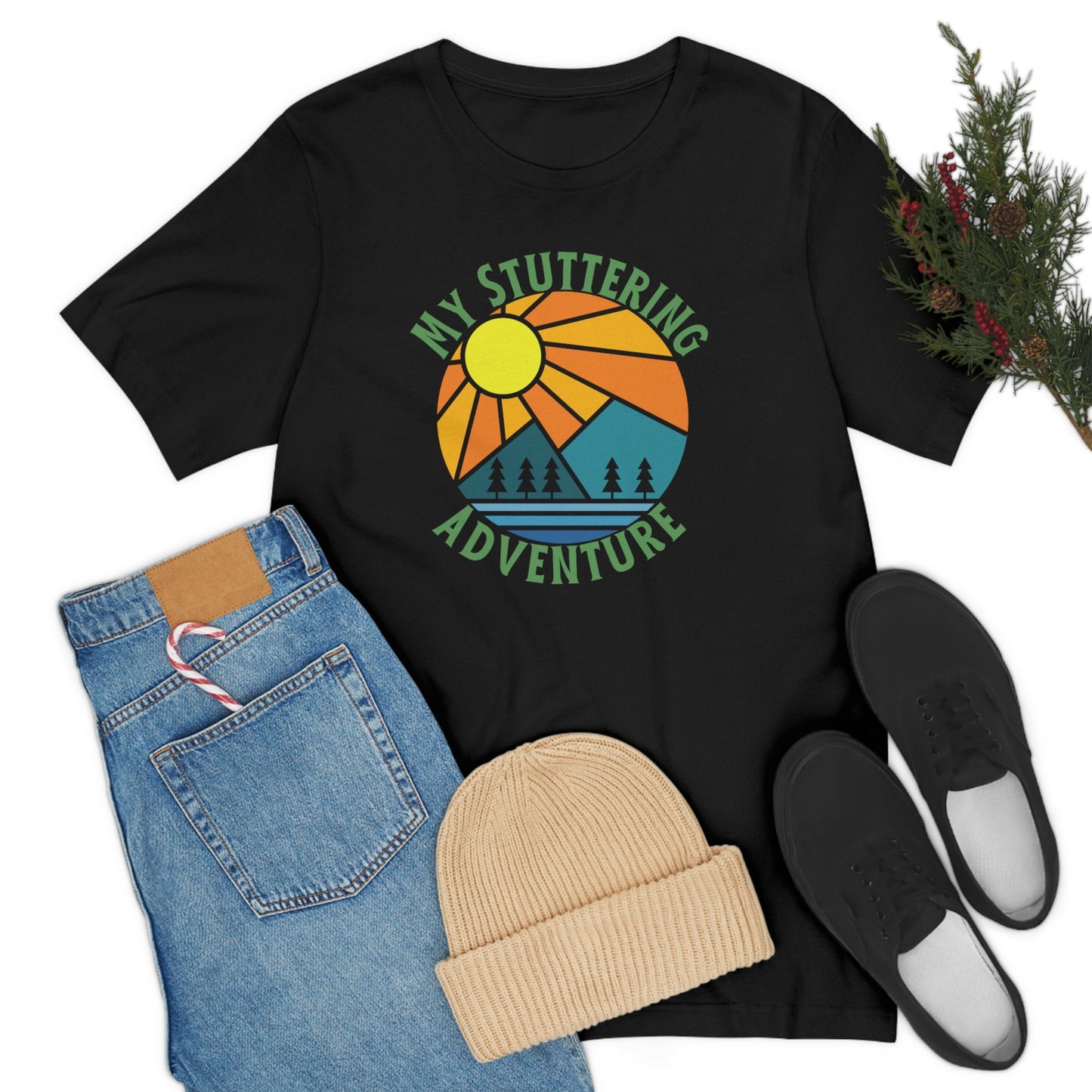 My Stuttering Adventure Retro Mountain Shirt