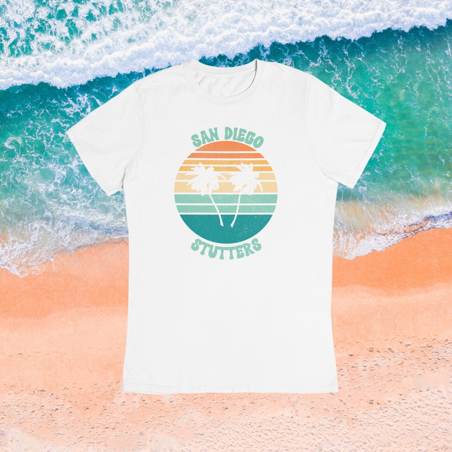 US Cities Stutter Unisex Retro Sun T-Shirt