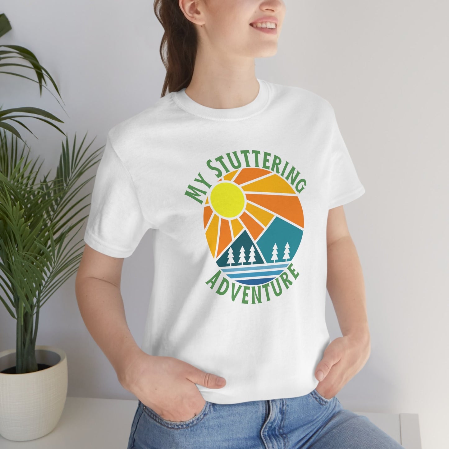 My Stuttering Adventure Retro Mountain Shirt