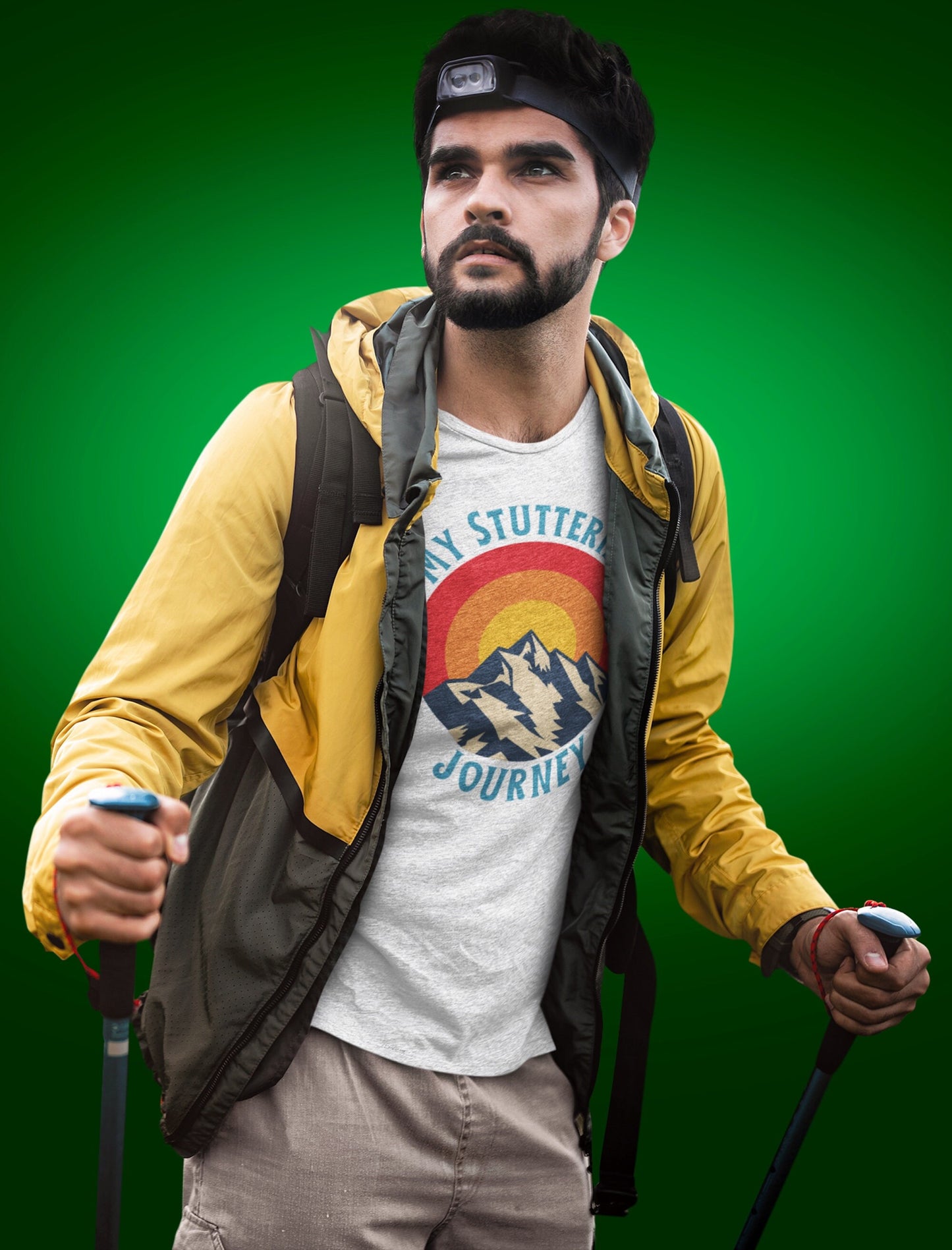 My Stuttering Journey Retro Mountain Unisex T-Shirt