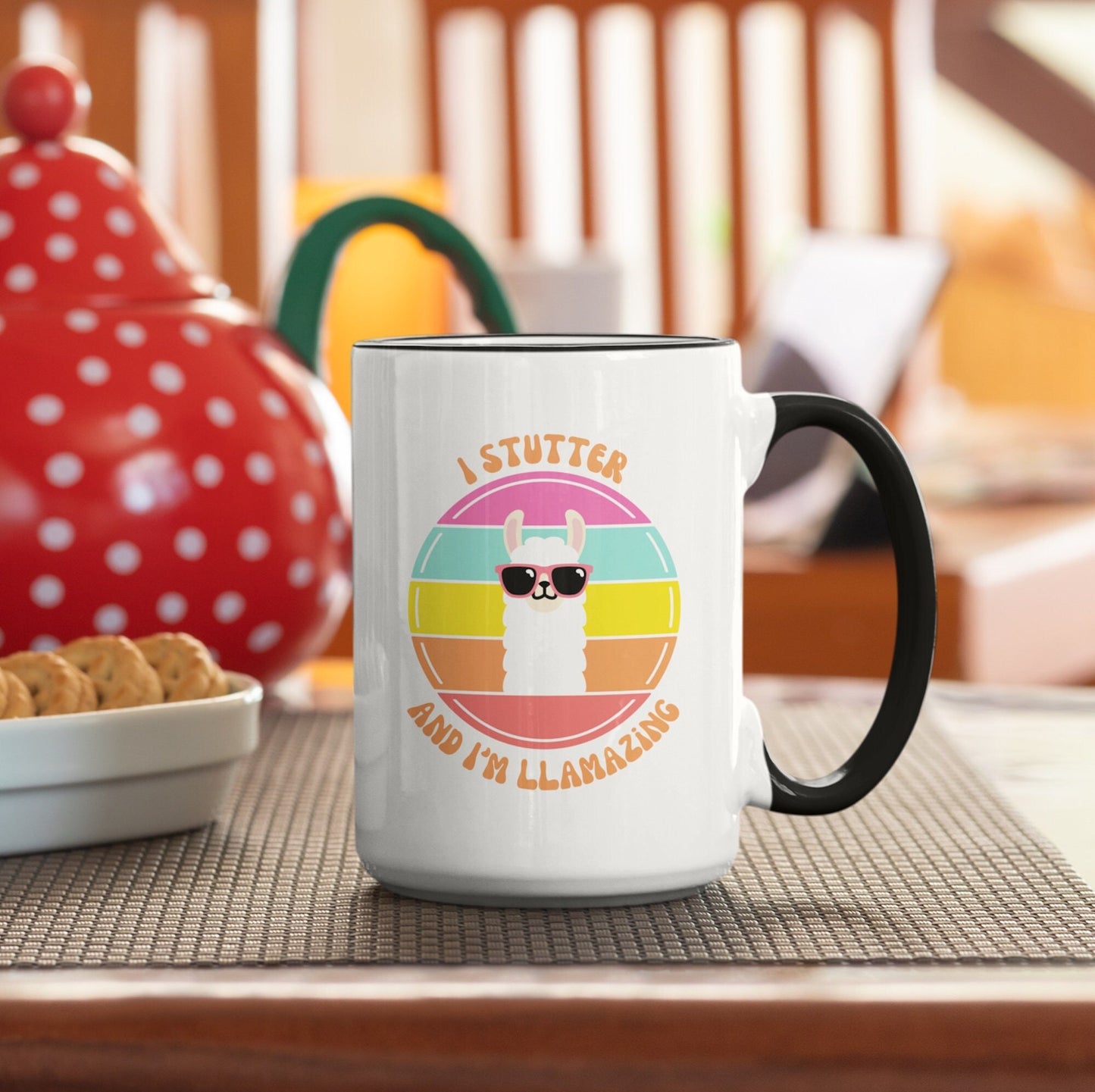 I Stutter and I'm Llamazing 15oz Stutter Mug