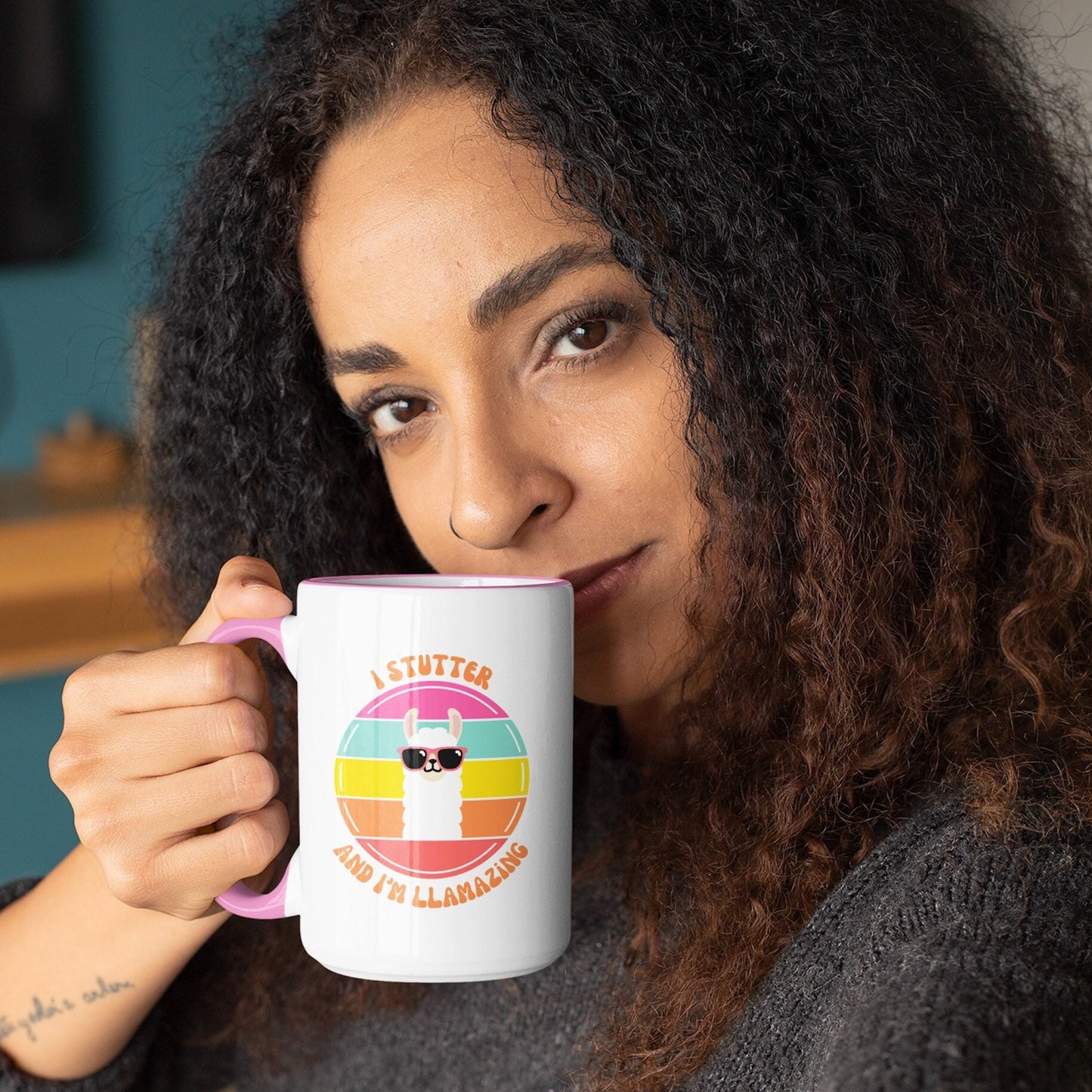I Stutter and I'm Llamazing 15oz Stutter Mug