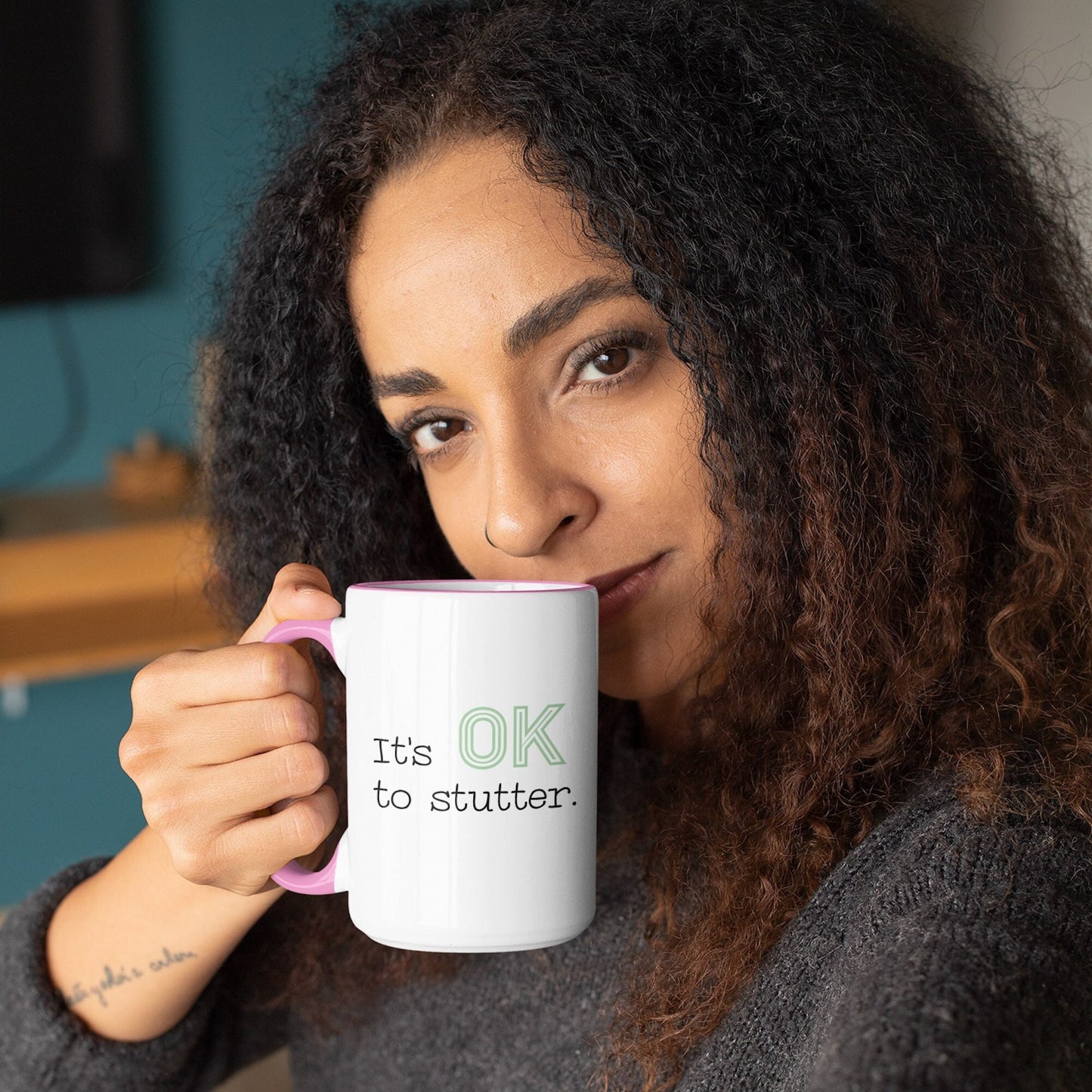 It's OK to Stutter Coffee Mug, 15oz