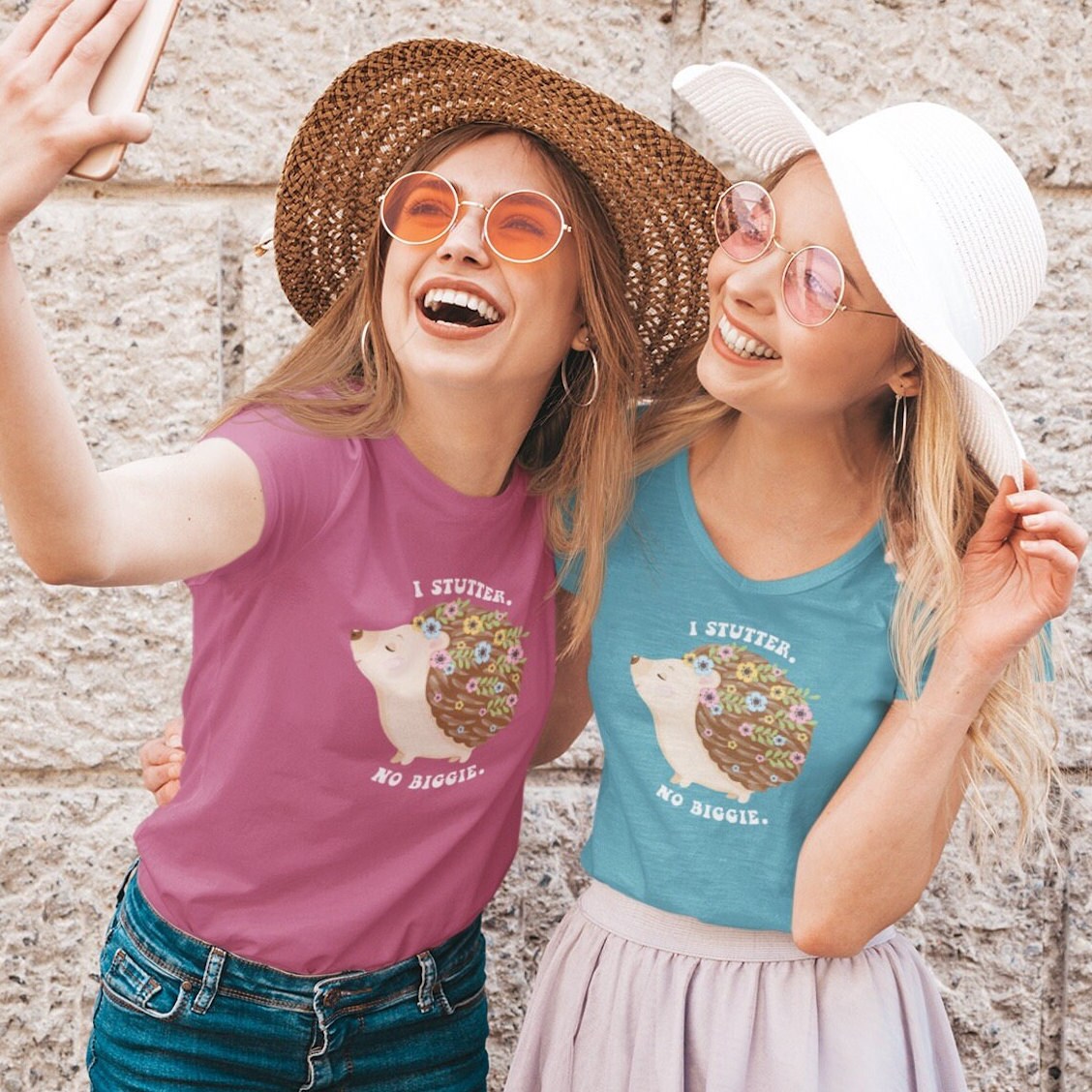 Hedgehog I Stutter No Biggie Unisex T-Shirt