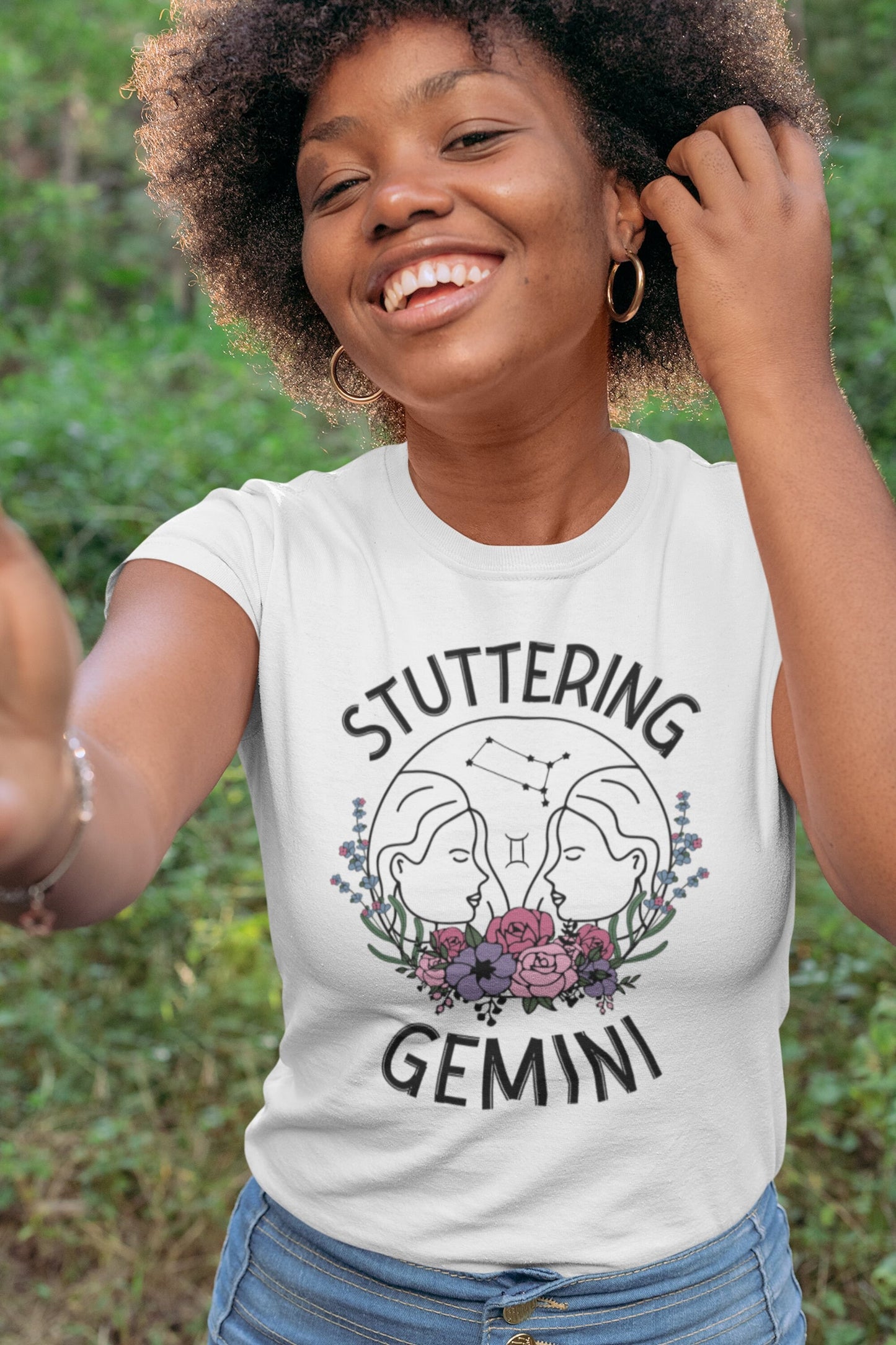 Stuttering Zodiac T-shirt, Stuttering Astrology Shirt, Person Who Stutters, Unisex T-Shirt, Astrology Gift for Person who Stutters