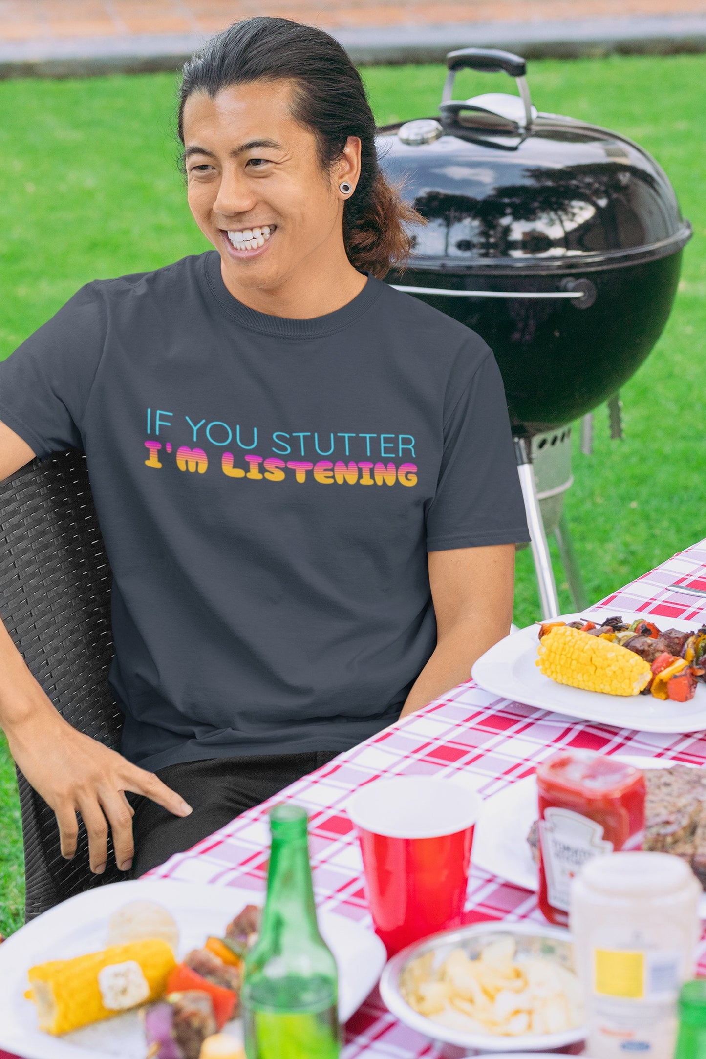 If You Stutter I'm Listening Retro Stutter Gift