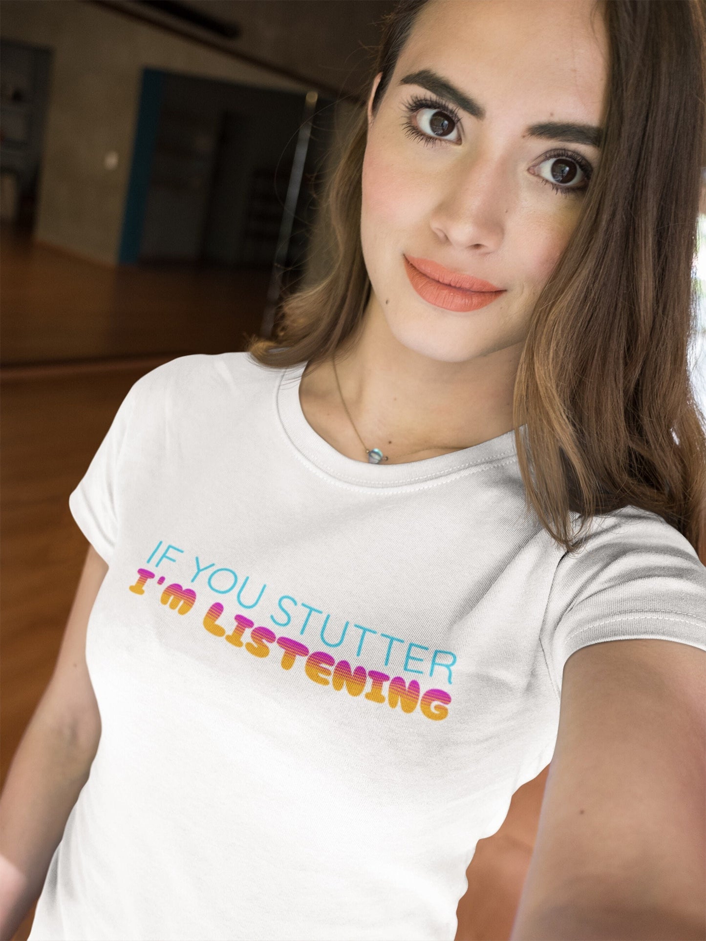 If You Stutter I'm Listening Retro Stutter Gift