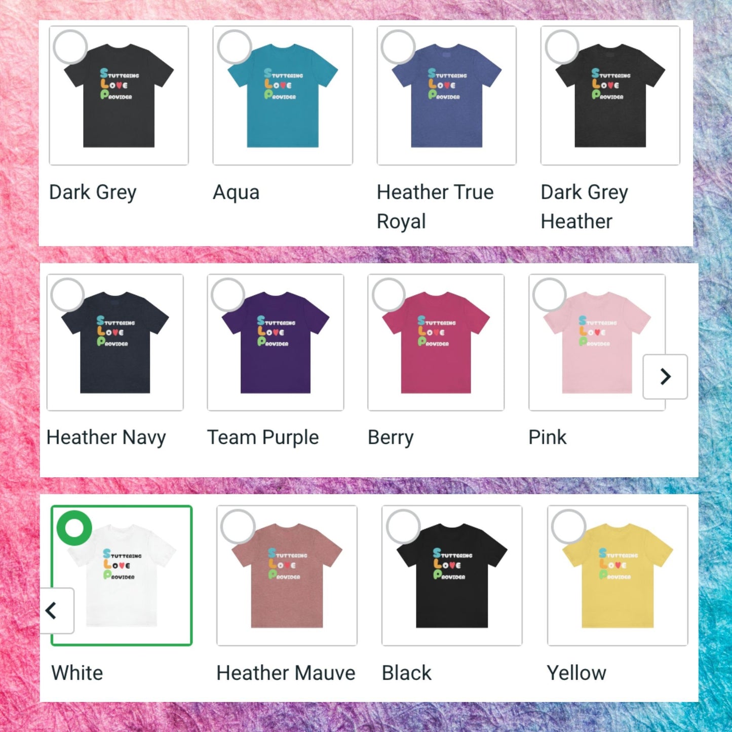 SLP Stuttering Love Provider T-shirt