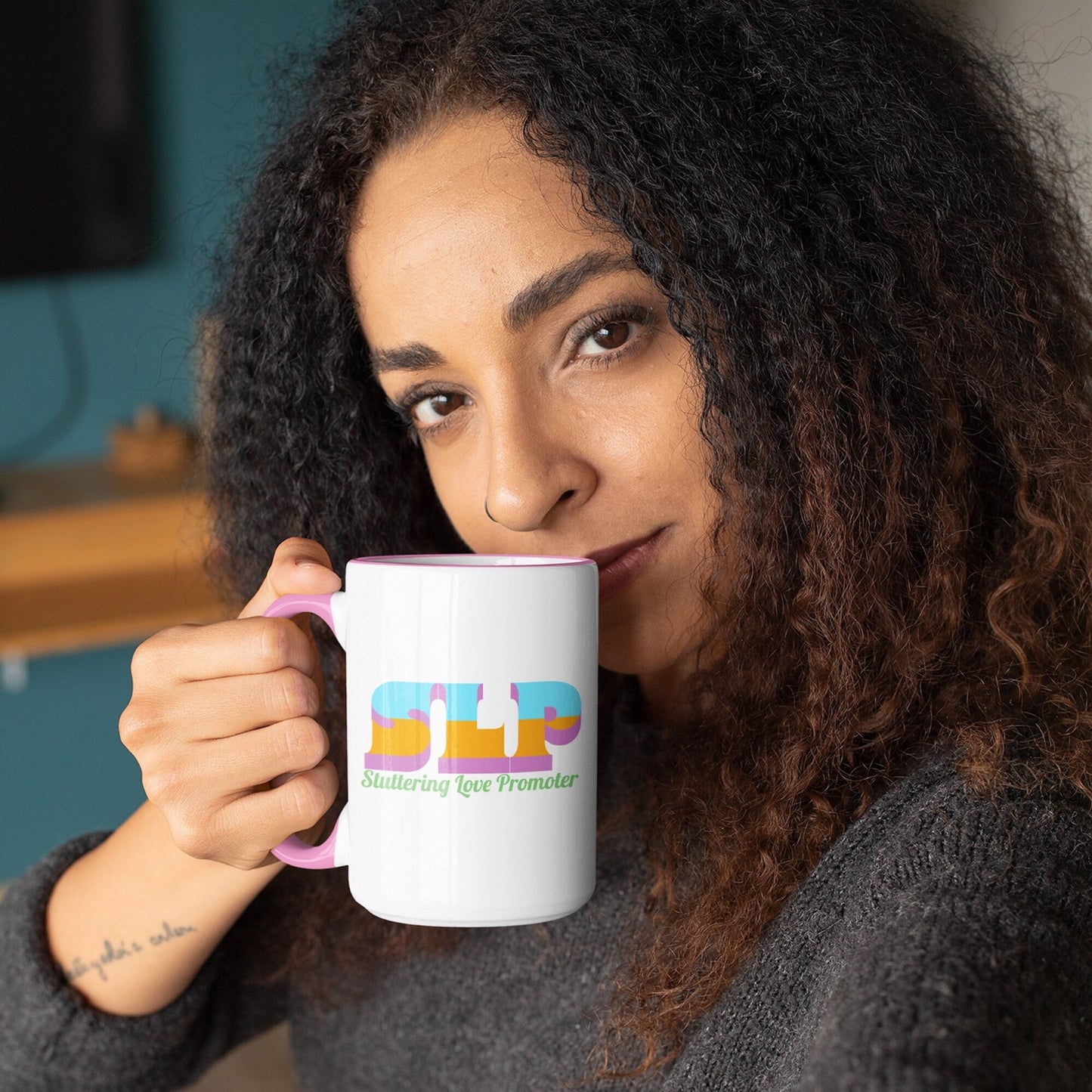 Stuttering Love Provider SLP 15oz Two-Tone Mug