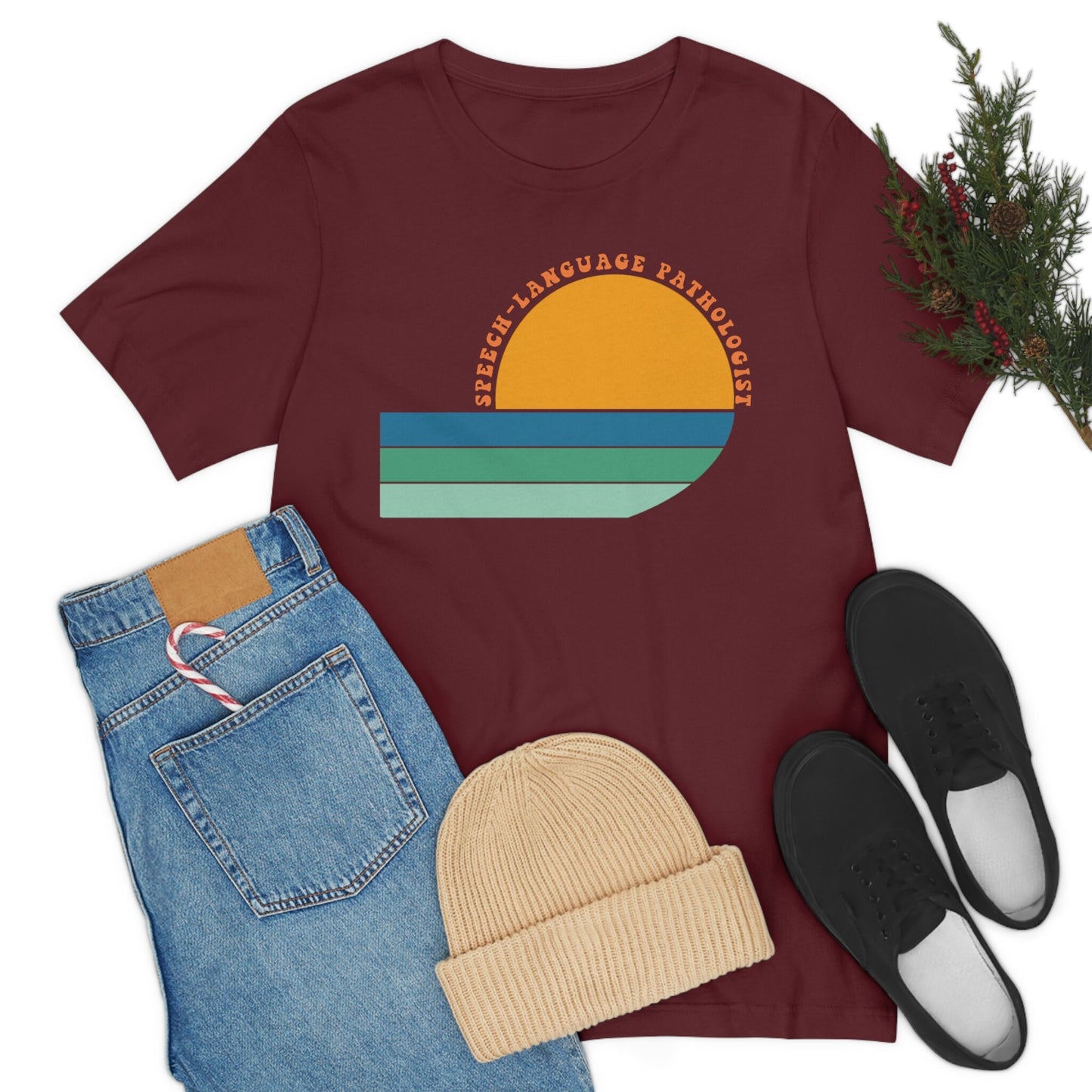 Speech-Language Pathologist Retro Sun T-Shirt