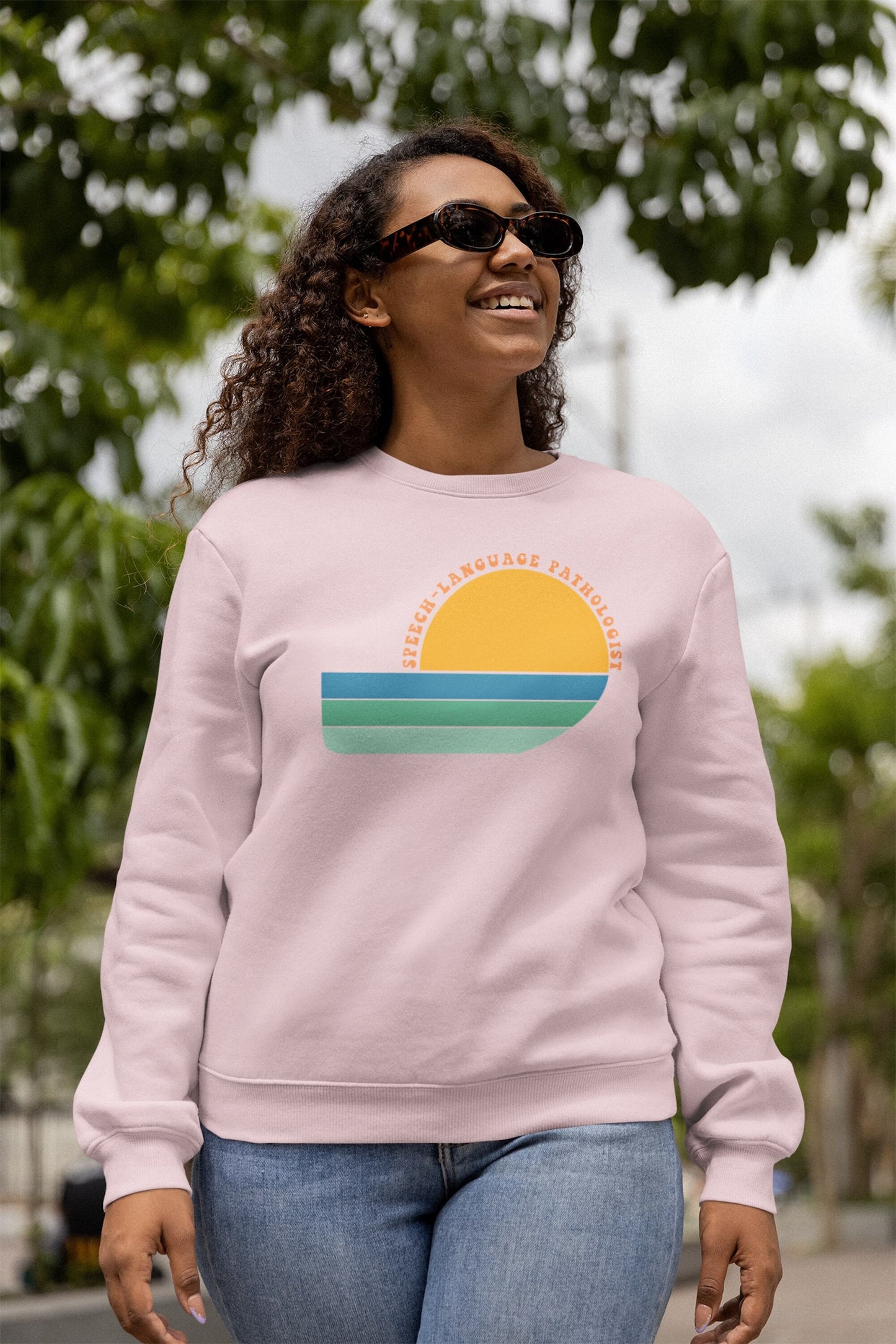 Retro Sun Speech-Language Pathologist Sweatshirt
