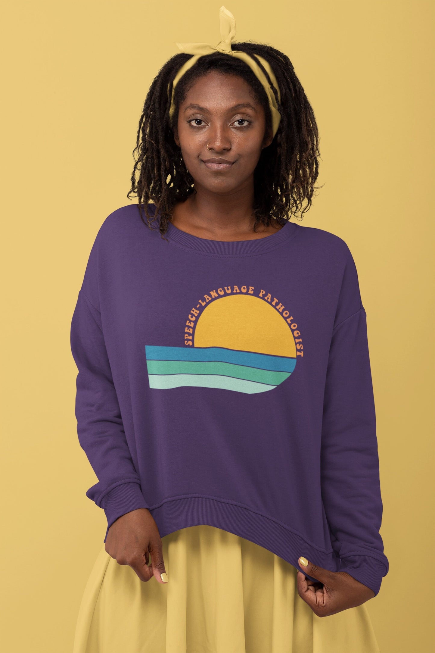 Retro Sun Speech-Language Pathologist Sweatshirt