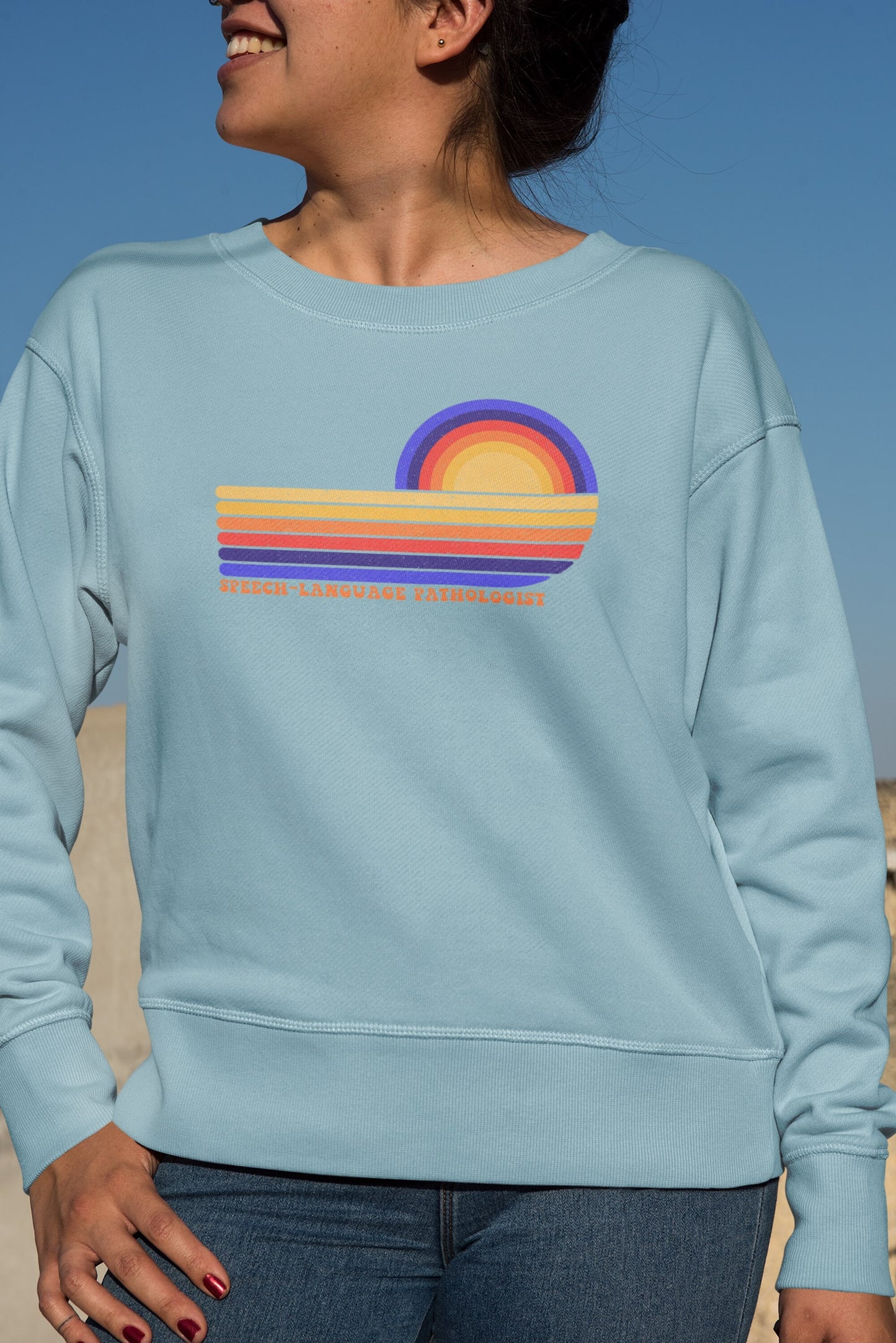 Retro Sun Speech-Language Pathologist Sweatshirt