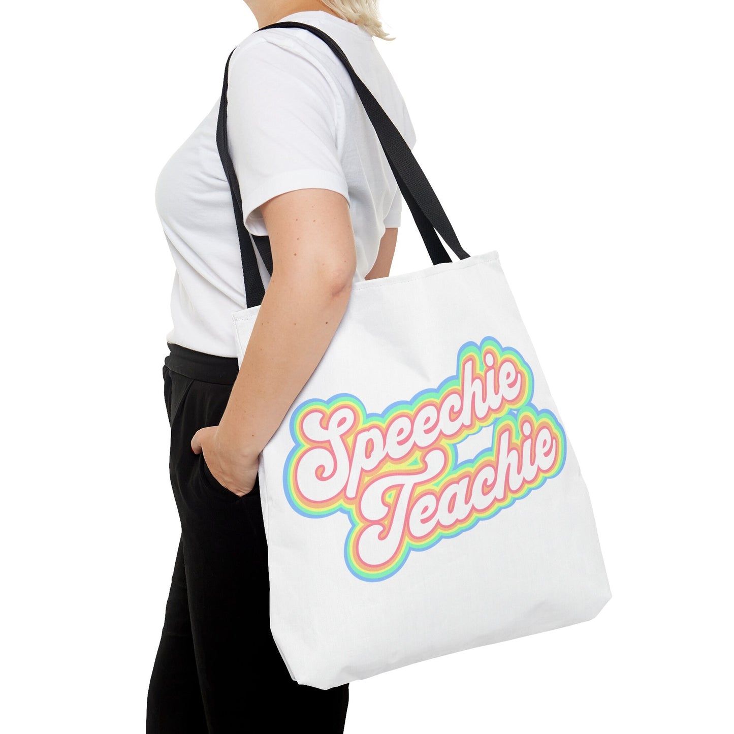 Speechie Teachie Retro Pastel Tote Bag