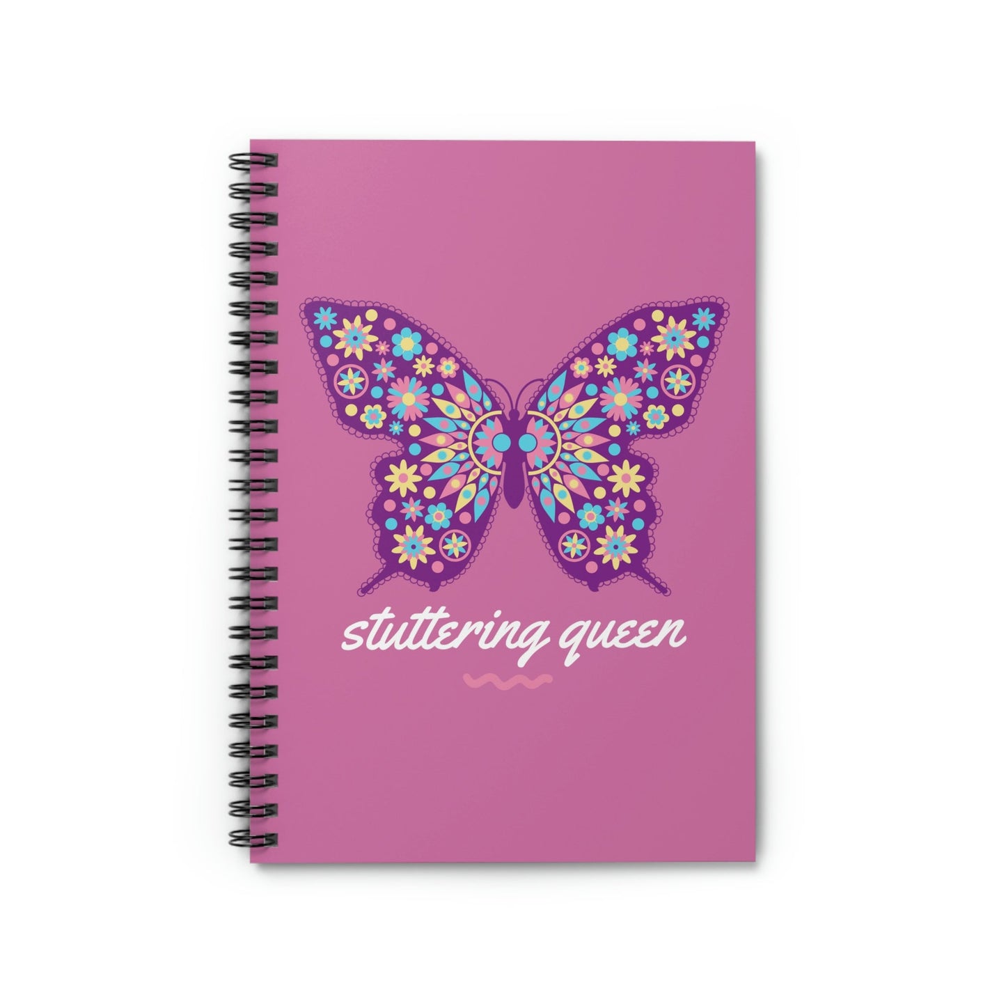 Stuttering Queen Y2K Butterfly Spiral Notebook