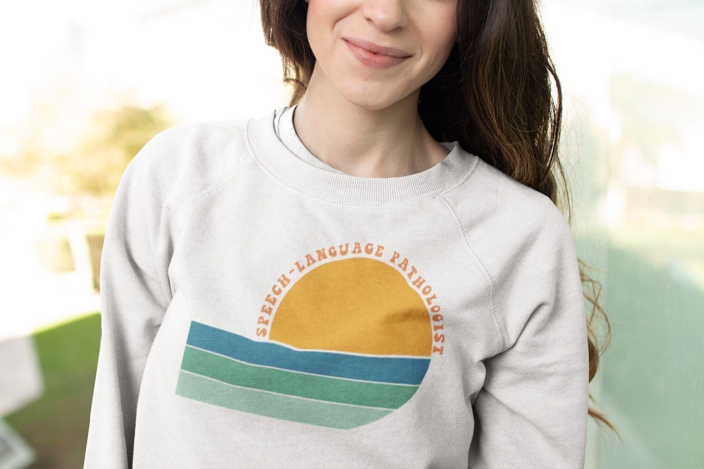 Retro Sun Speech-Language Pathologist Sweatshirt