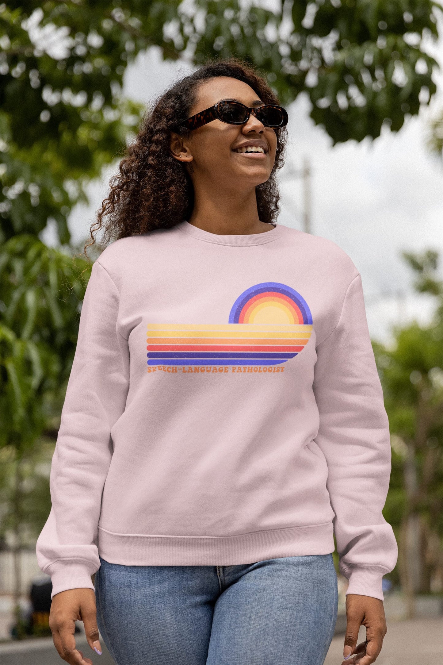 Retro Sun Speech-Language Pathologist Sweatshirt