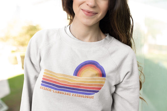 Retro Sun Speech-Language Pathologist Sweatshirt
