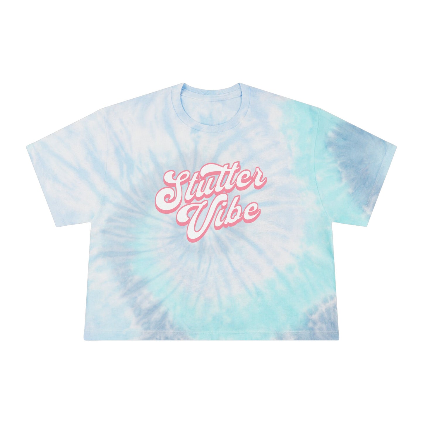 Stutter Vibes Retro Tie-Dye Crop Top