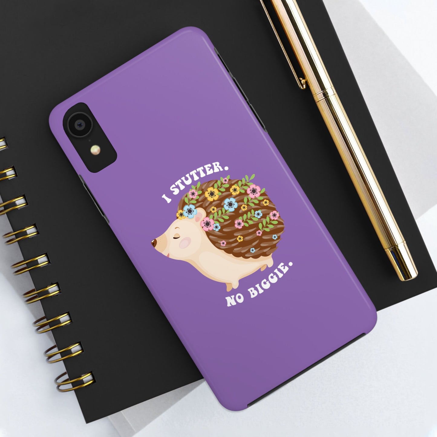I Stutter No Biggie Hedgehog Phone Case