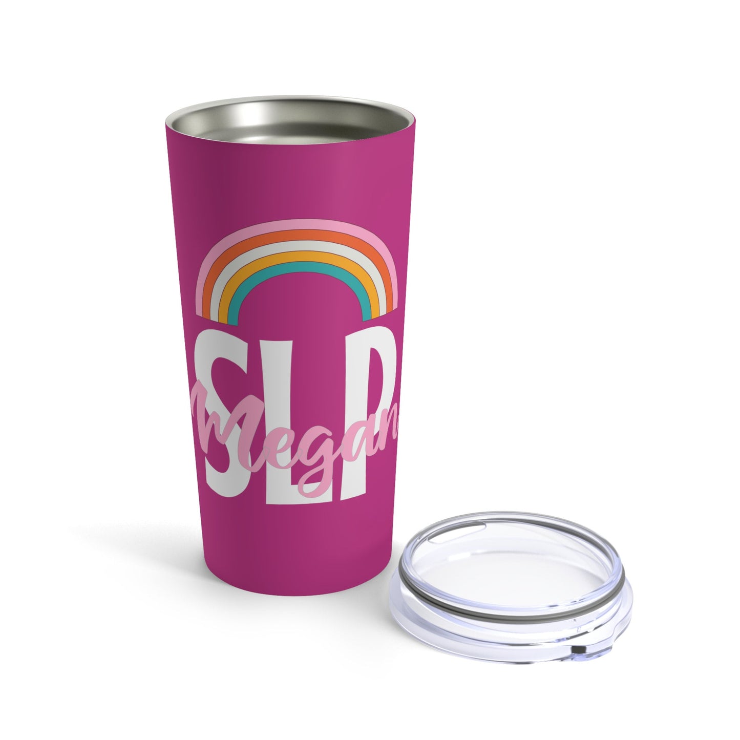 SLP Custom Name Stainless Rainbow Tumbler 20oz
