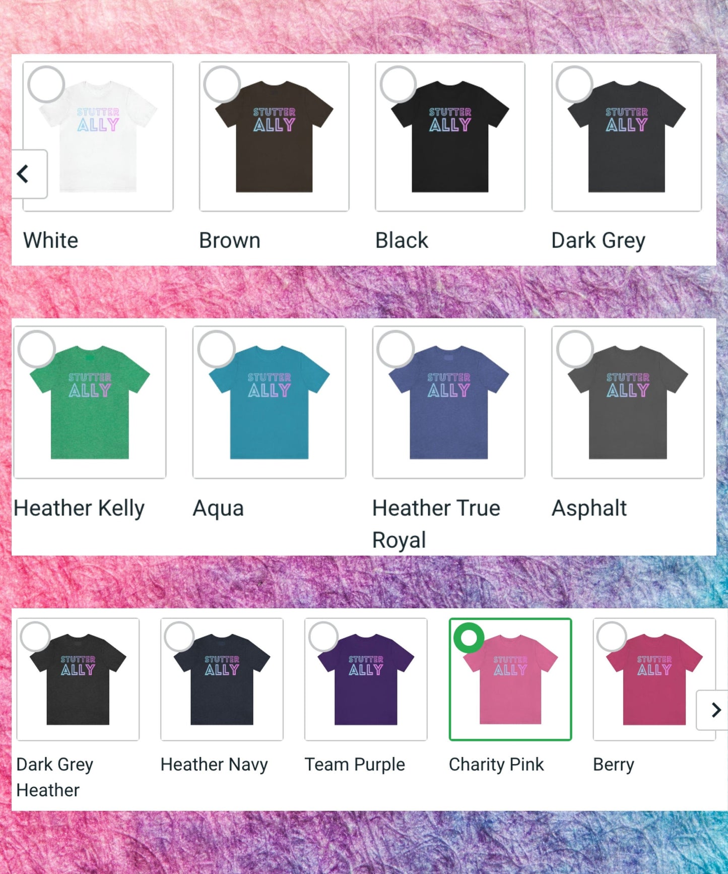 Stutter Ally Pastel Gradient Shirt