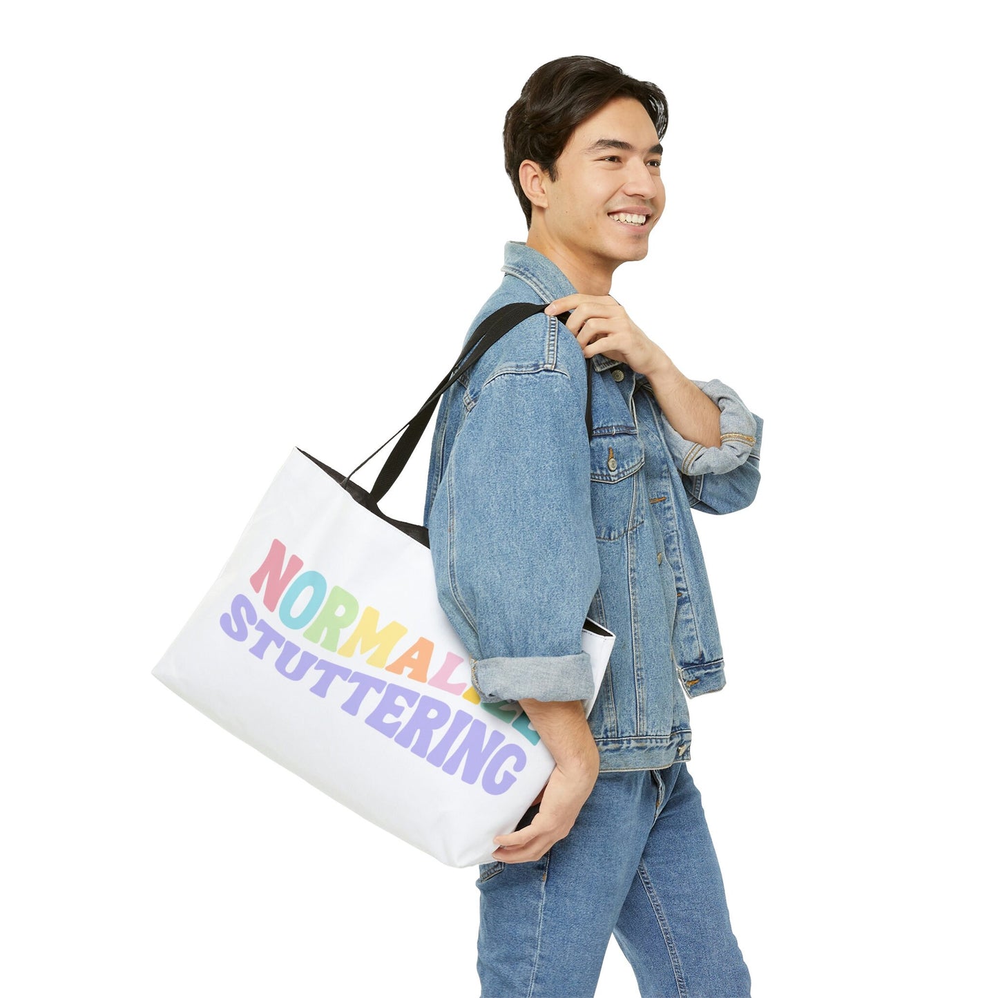 Normalize Stuttering Pastel Weekender Tote Bag